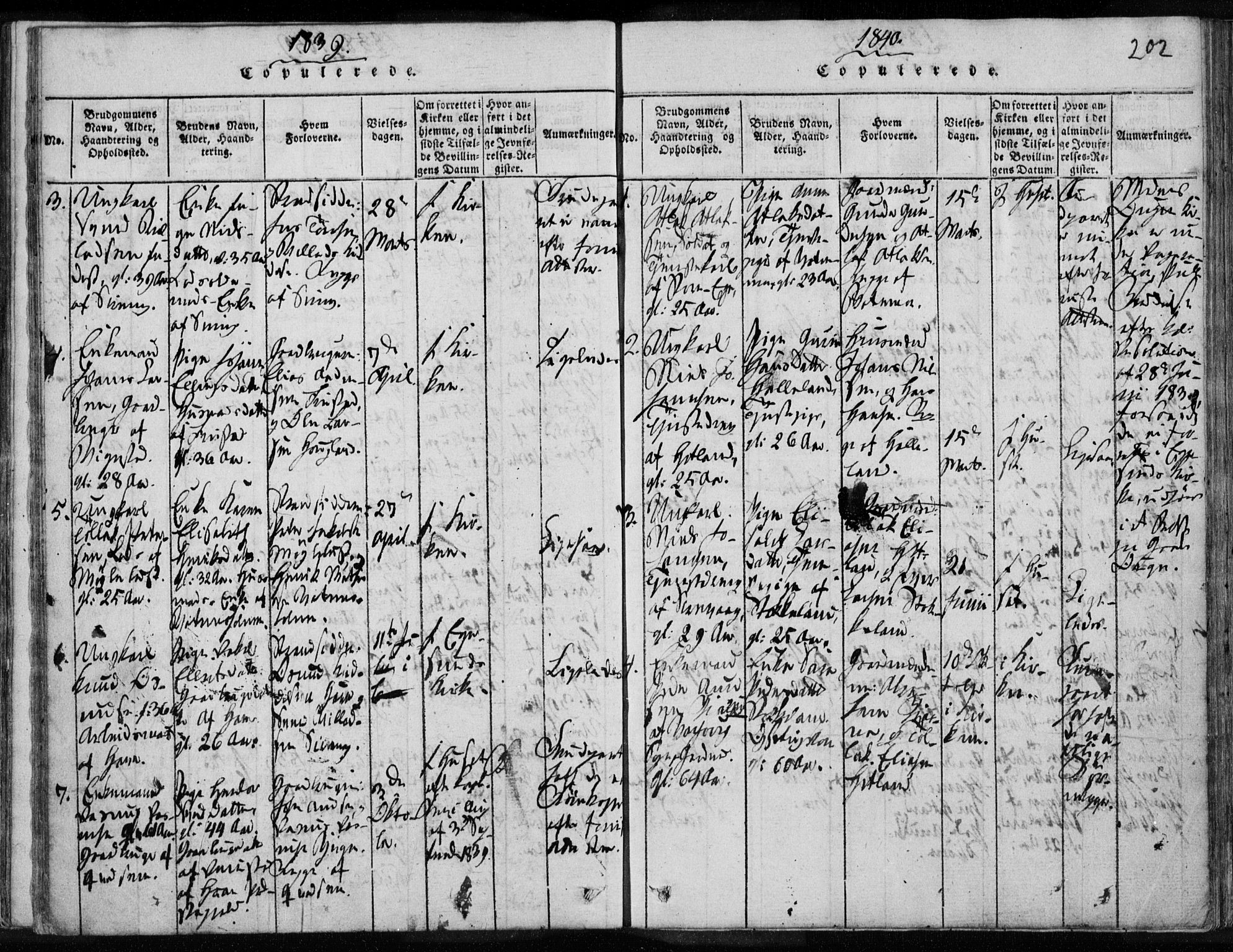 Eigersund sokneprestkontor, SAST/A-101807/S08/L0008: Parish register (official) no. A 8, 1816-1847, p. 202
