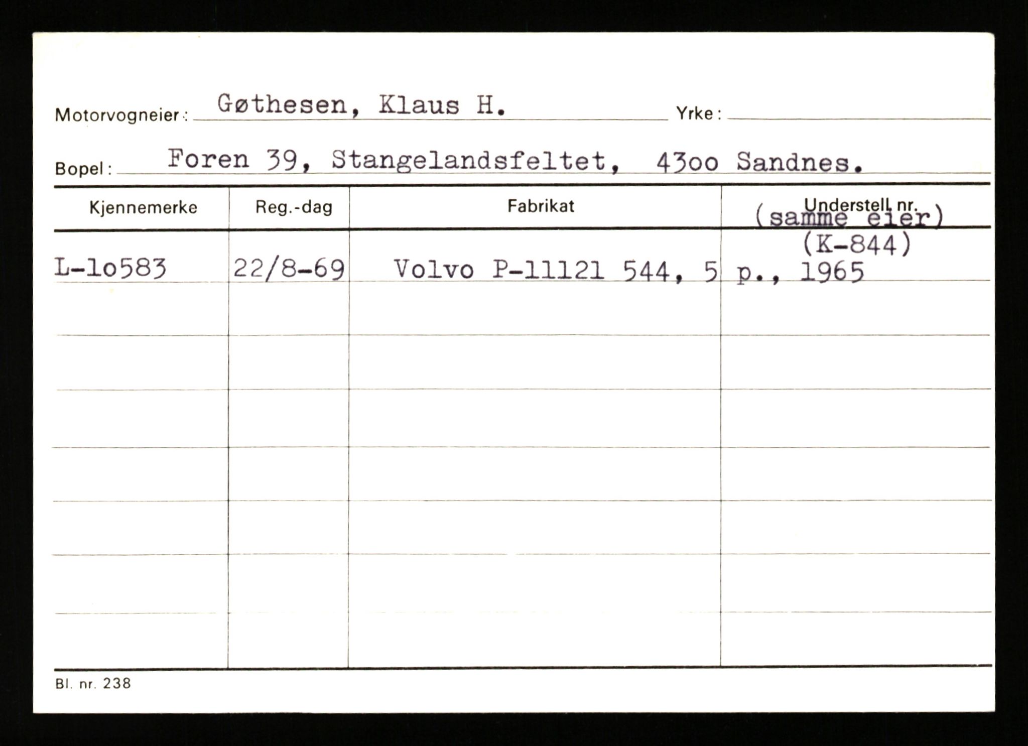 Stavanger trafikkstasjon, SAST/A-101942/0/H/L0012: Gursli - Hansen, 1930-1971, p. 205