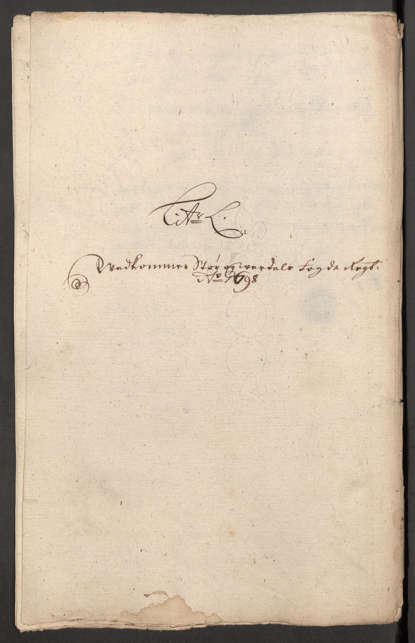 Rentekammeret inntil 1814, Reviderte regnskaper, Fogderegnskap, AV/RA-EA-4092/R62/L4190: Fogderegnskap Stjørdal og Verdal, 1698, p. 183