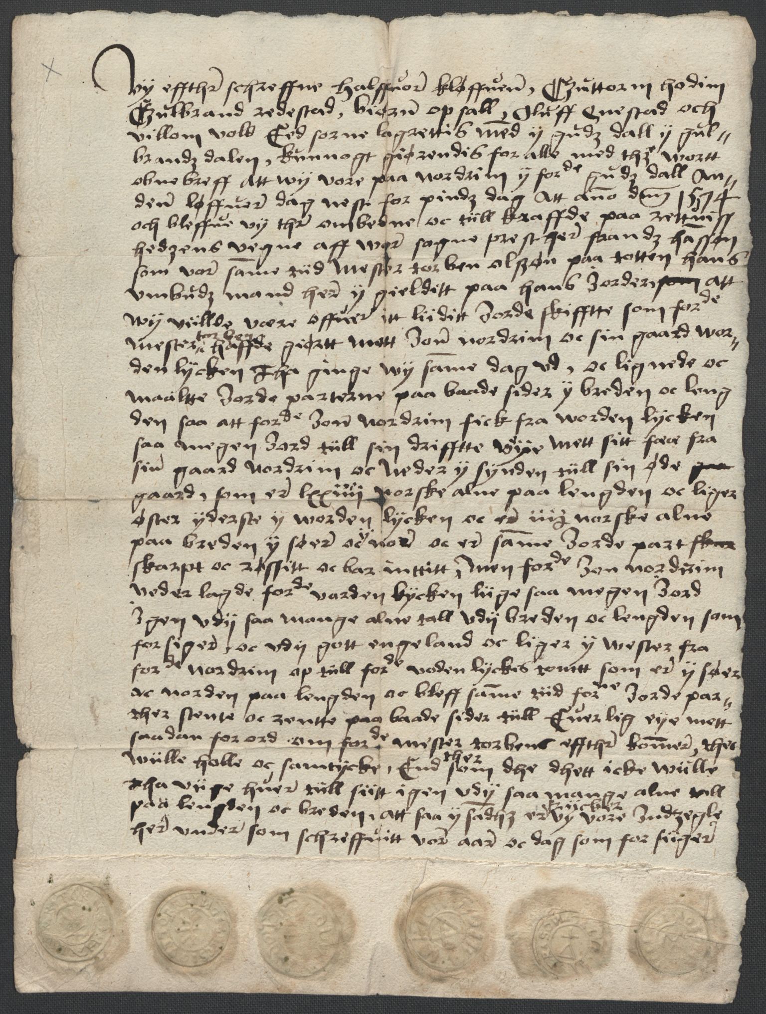 Riksarkivets diplomsamling, RA/EA-5965/F02/L0077: Dokumenter, 1574, p. 39