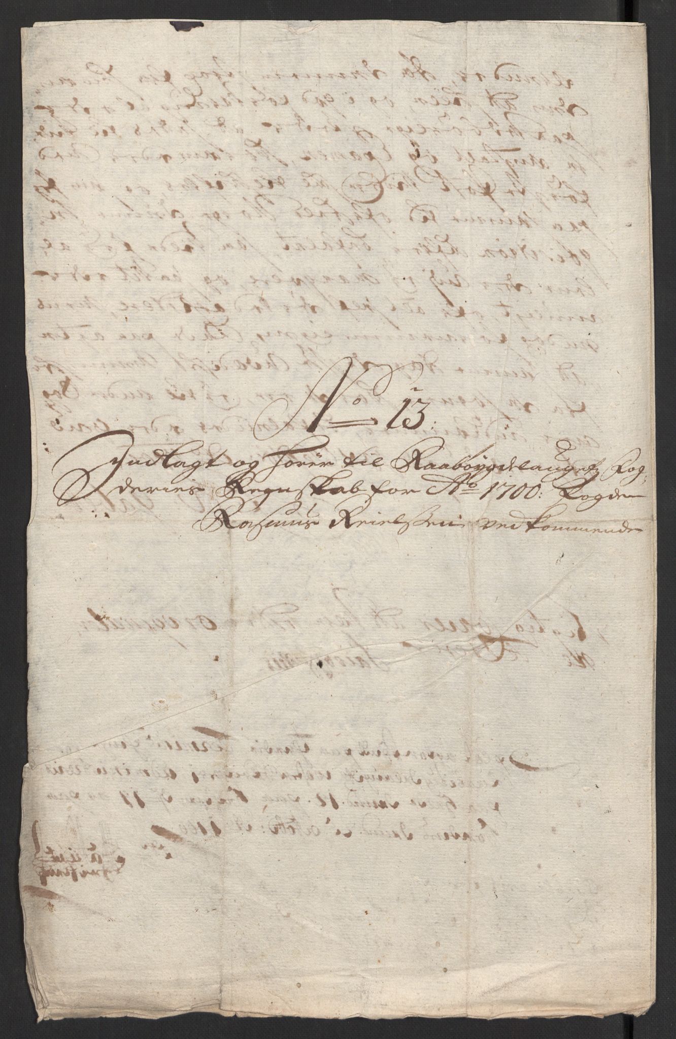 Rentekammeret inntil 1814, Reviderte regnskaper, Fogderegnskap, AV/RA-EA-4092/R40/L2446: Fogderegnskap Råbyggelag, 1700-1702, p. 139