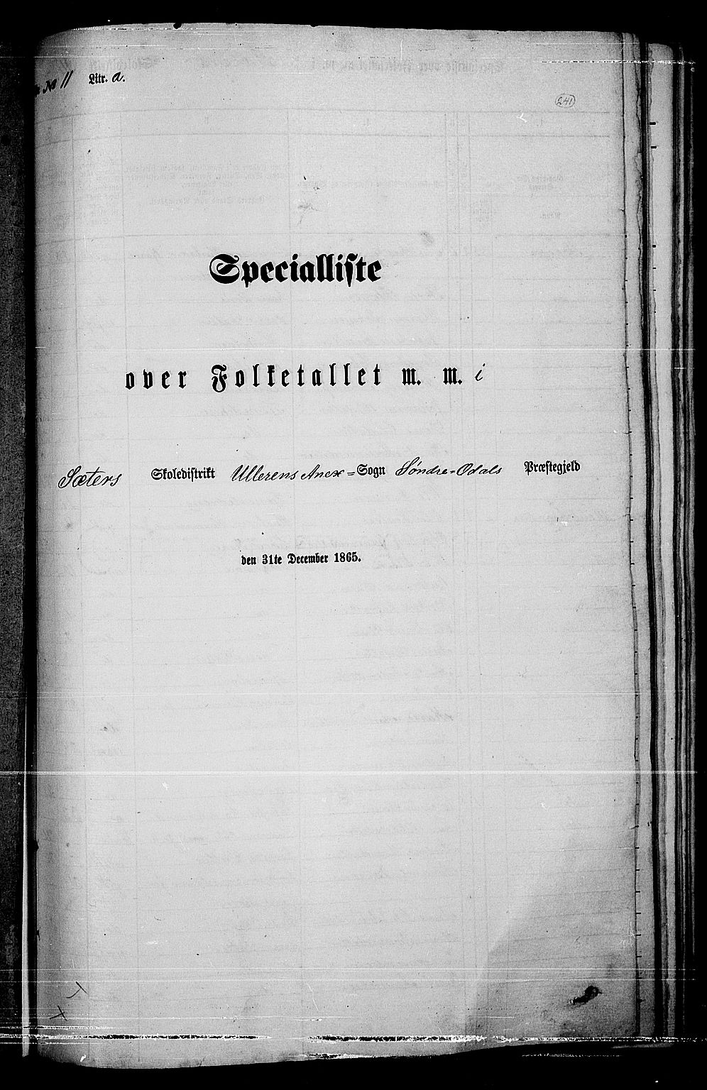 RA, 1865 census for Sør-Odal, 1865, p. 211