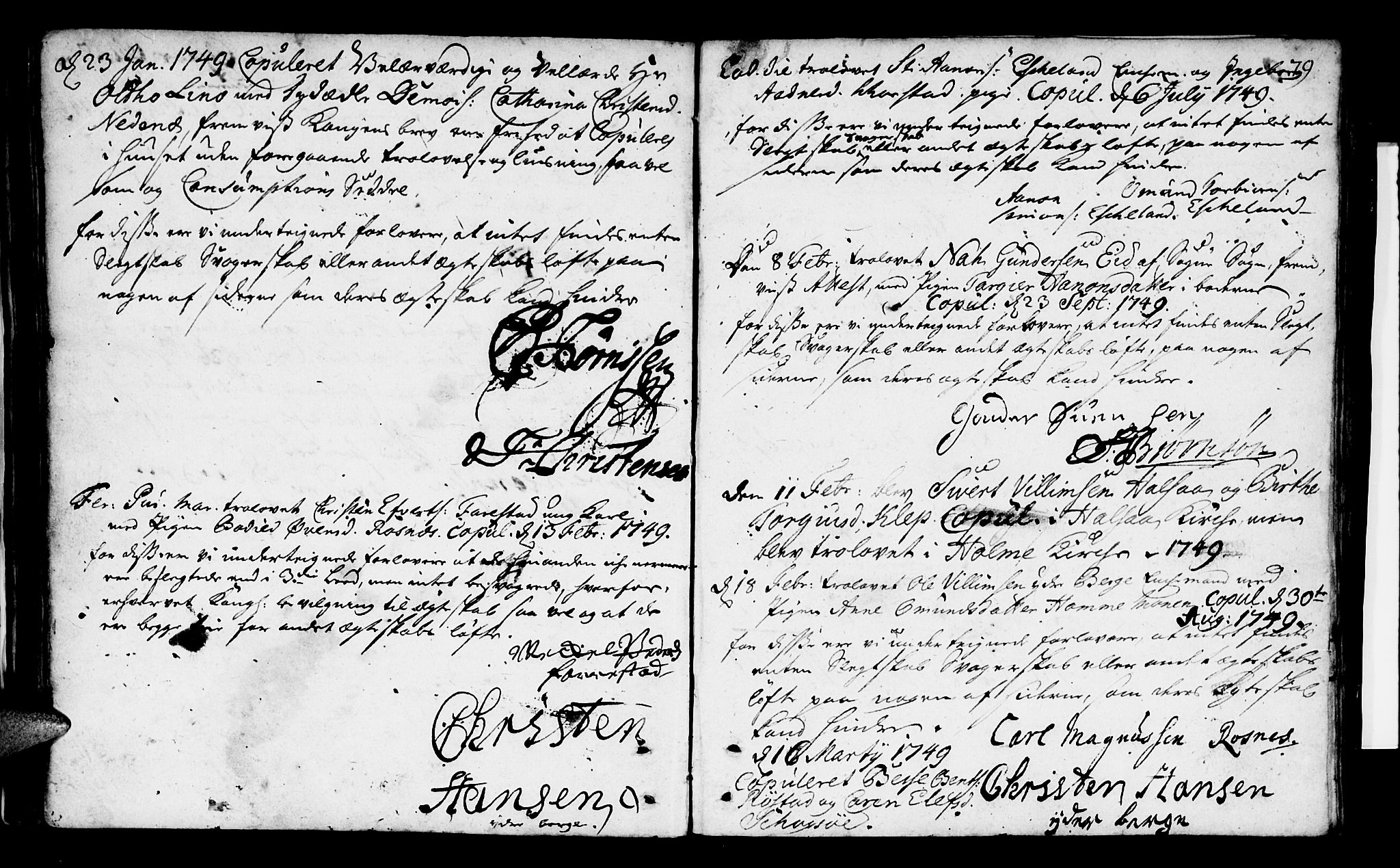 Mandal sokneprestkontor, AV/SAK-1111-0030/F/Fa/Faa/L0002: Parish register (official) no. A 2, 1720-1754, p. 79