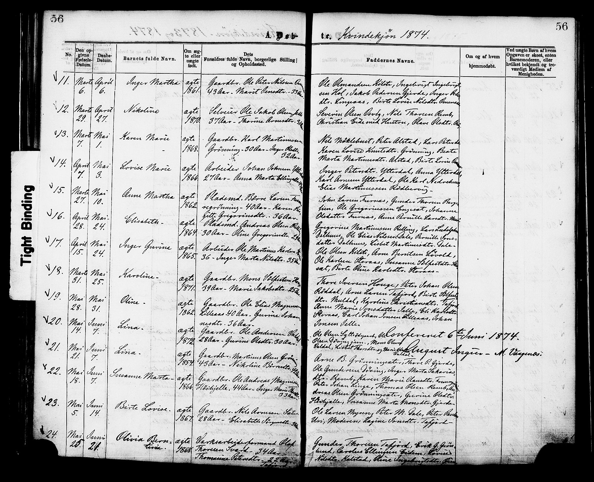 Ministerialprotokoller, klokkerbøker og fødselsregistre - Møre og Romsdal, SAT/A-1454/519/L0254: Parish register (official) no. 519A13, 1868-1883, p. 56