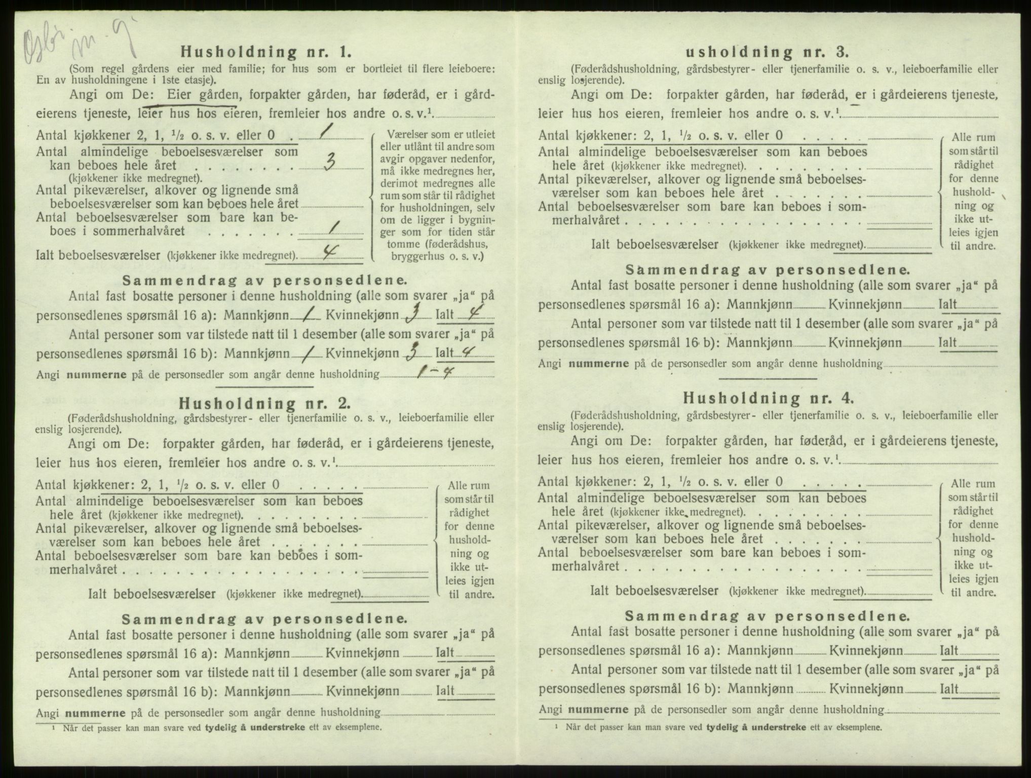 SAB, 1920 census for Haus, 1920, p. 631