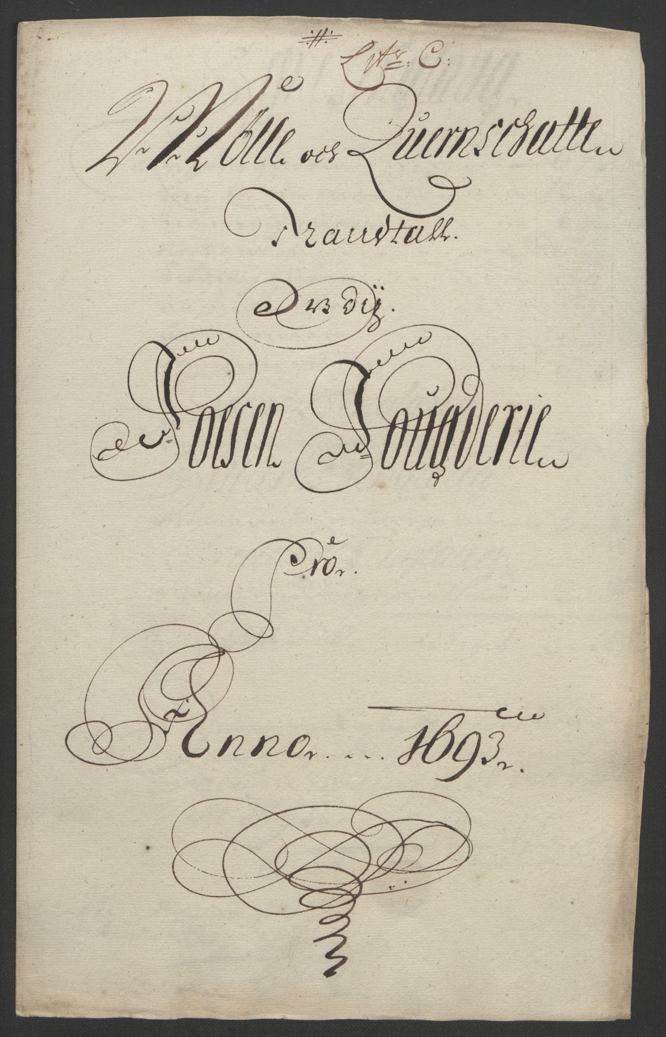 Rentekammeret inntil 1814, Reviderte regnskaper, Fogderegnskap, RA/EA-4092/R57/L3849: Fogderegnskap Fosen, 1692-1693, p. 448