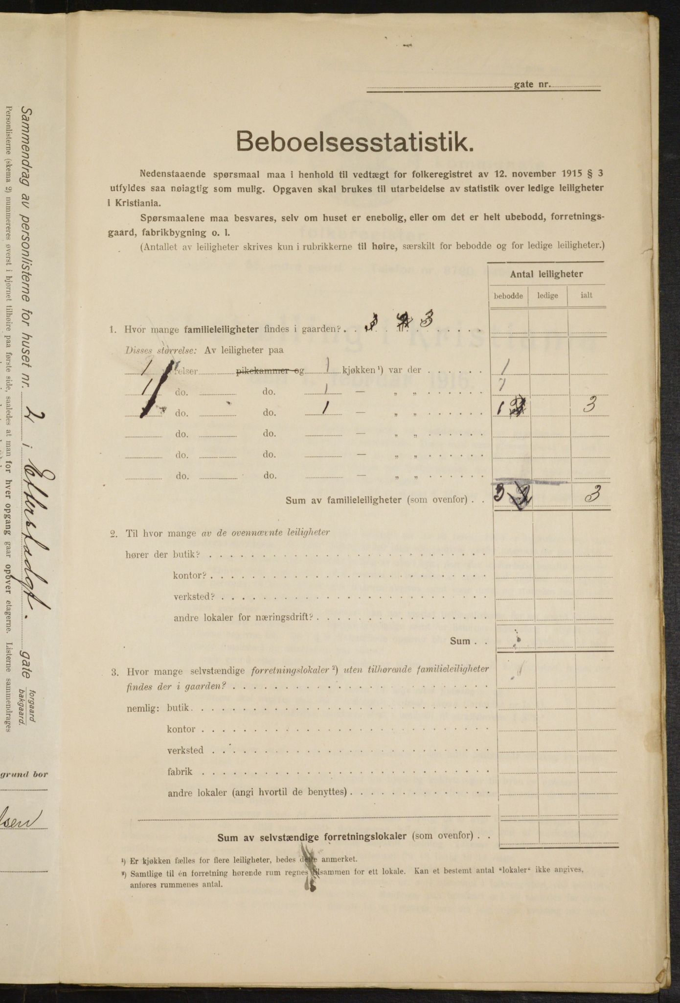 OBA, Municipal Census 1916 for Kristiania, 1916, p. 22714