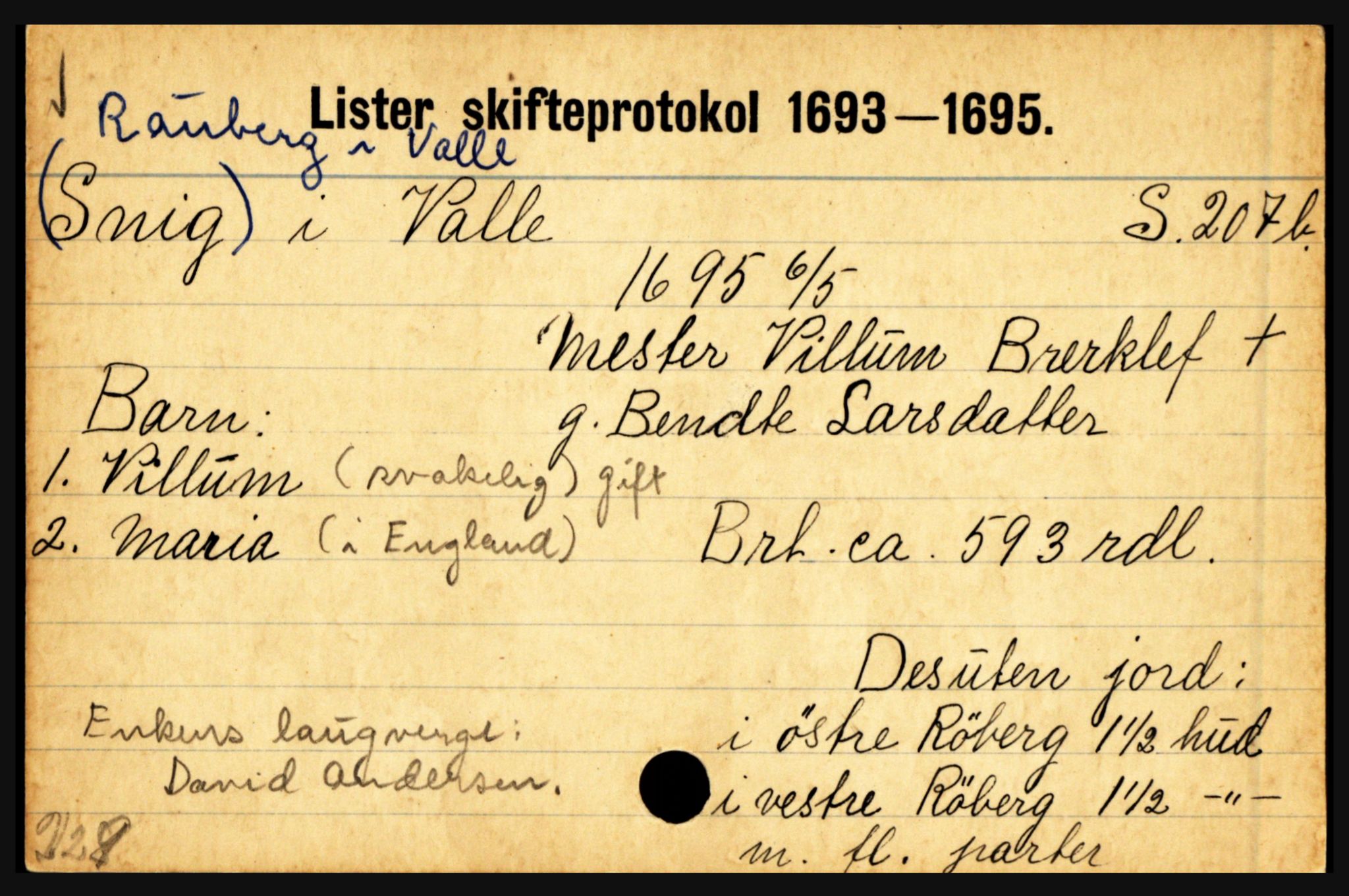 Lister sorenskriveri, AV/SAK-1221-0003/H, p. 29365