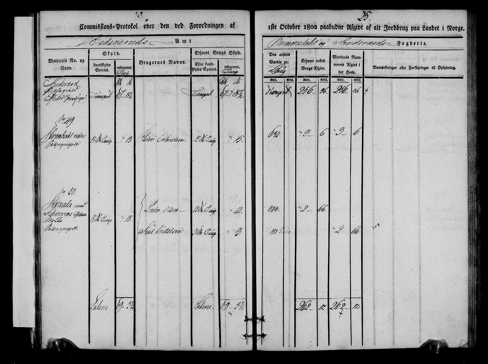 Rentekammeret inntil 1814, Realistisk ordnet avdeling, RA/EA-4070/N/Ne/Nea/L0054: Numedal og Sandsvær fogderi. Kommisjonsprotokoll for Efteløt hovedsogn samt Tuft og Komnes annekser, 1803, p. 26