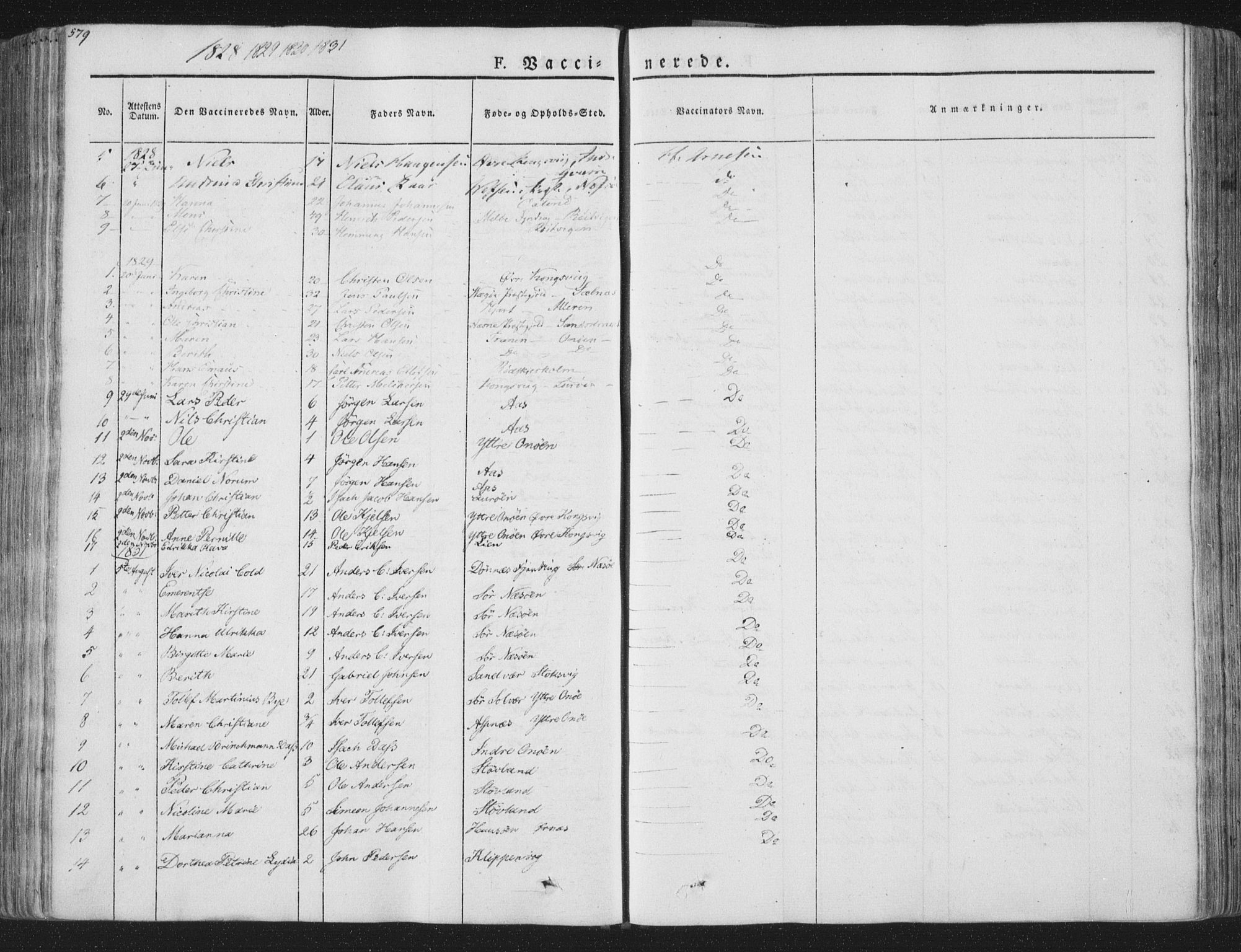 Ministerialprotokoller, klokkerbøker og fødselsregistre - Nordland, AV/SAT-A-1459/839/L0566: Parish register (official) no. 839A03, 1825-1862, p. 579