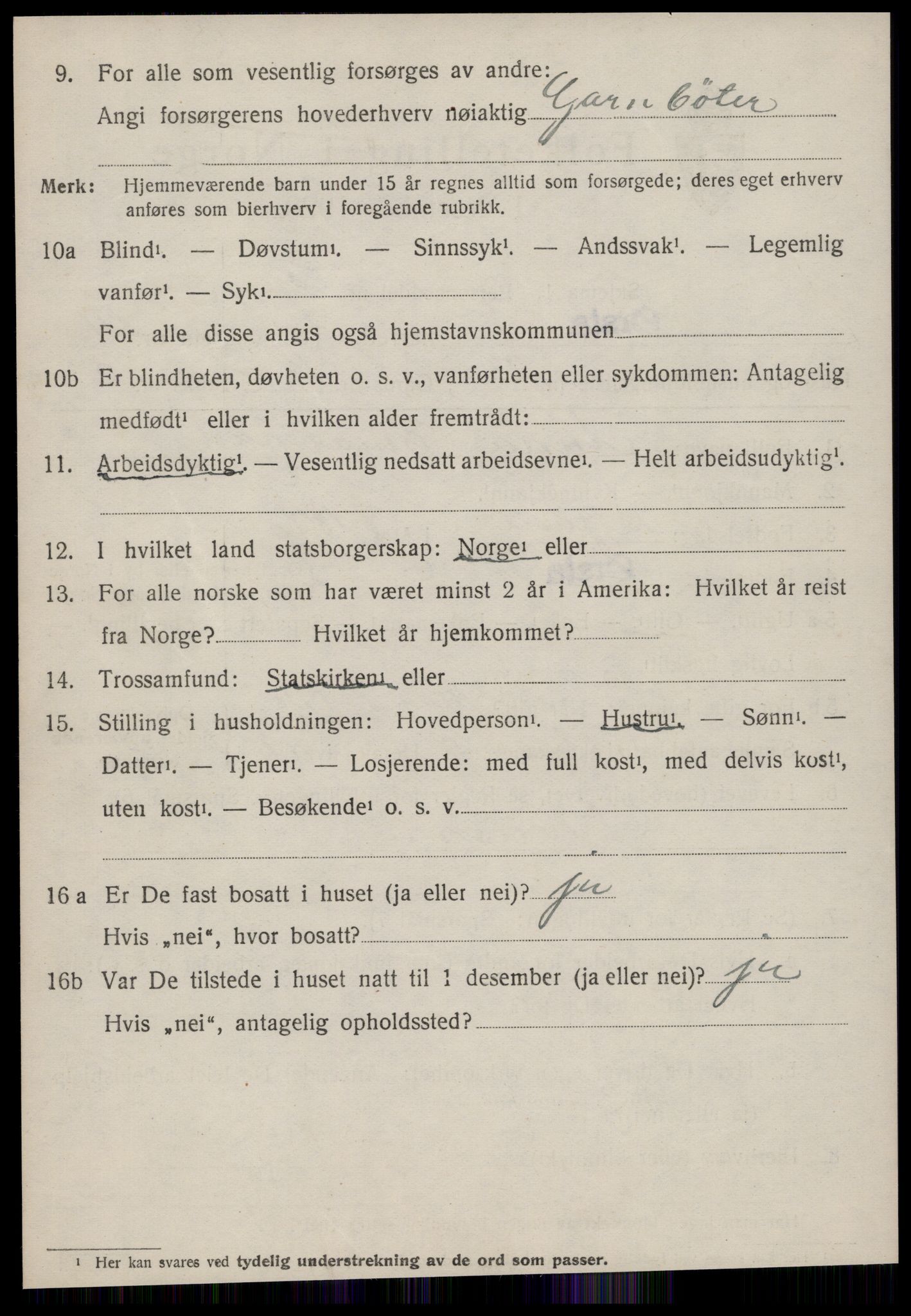 SAT, 1920 census for Ørsta, 1920, p. 4265