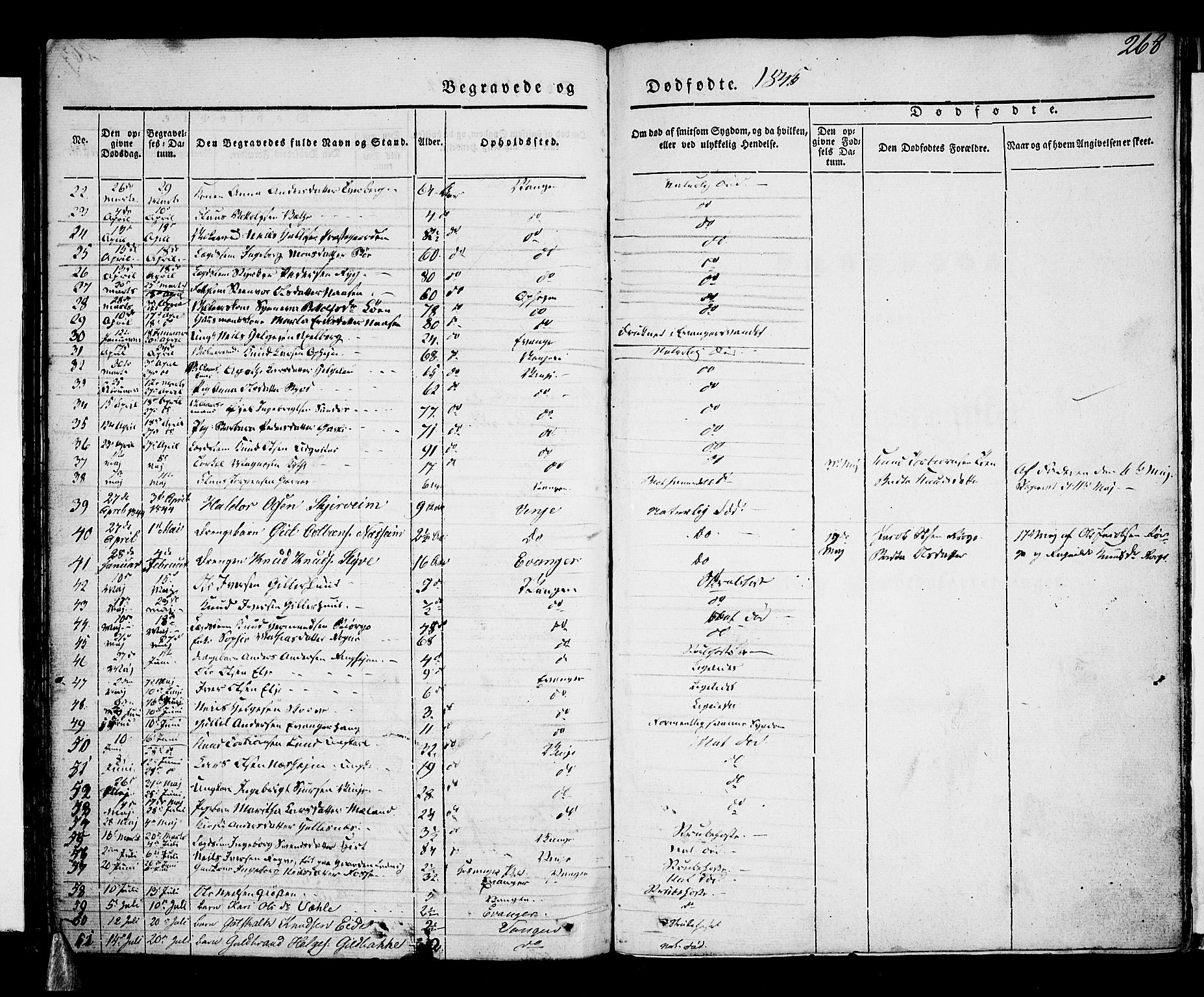 Voss sokneprestembete, AV/SAB-A-79001/H/Haa: Parish register (official) no. A 13, 1836-1851, p. 268