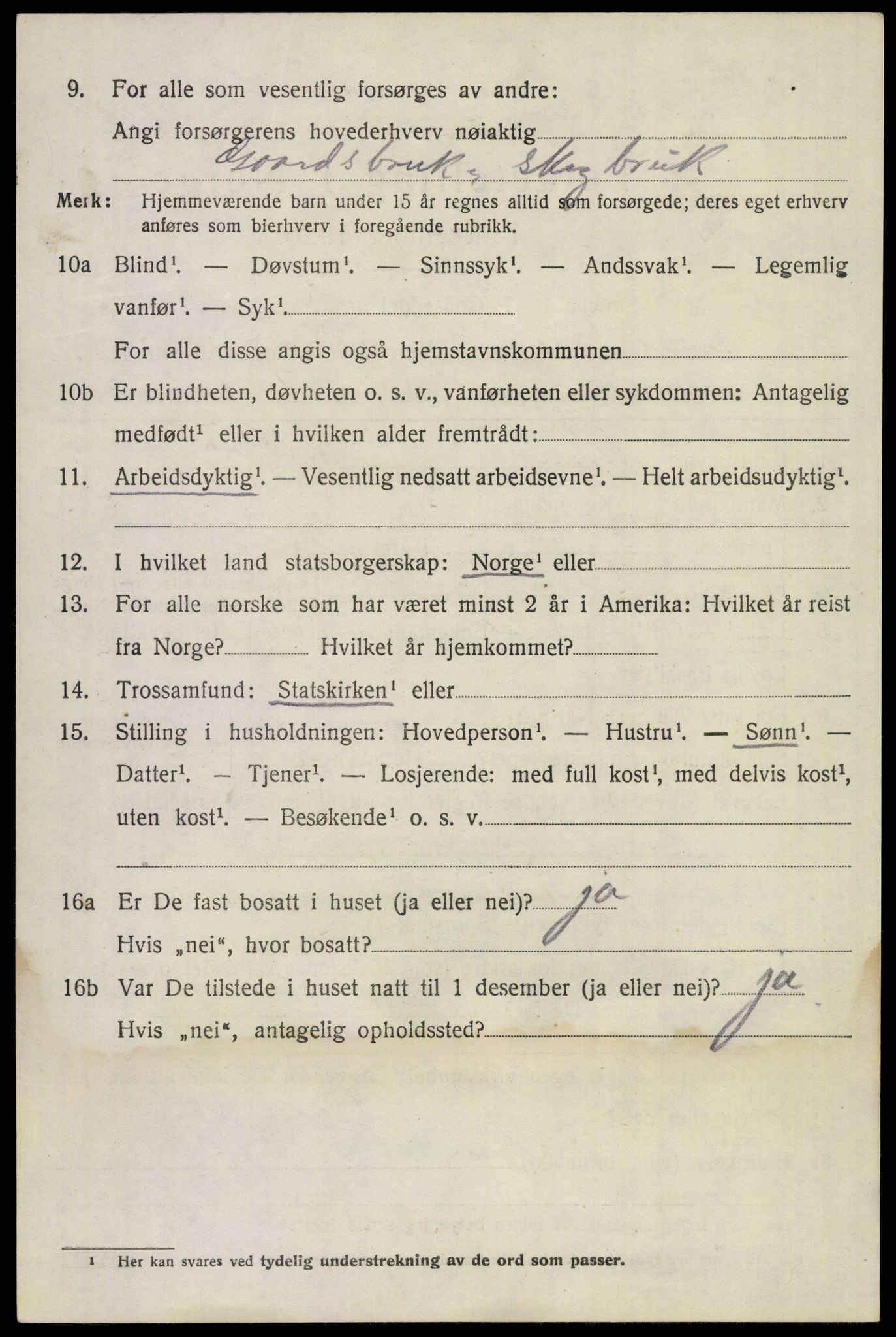 SAKO, 1920 census for Gransherad, 1920, p. 969