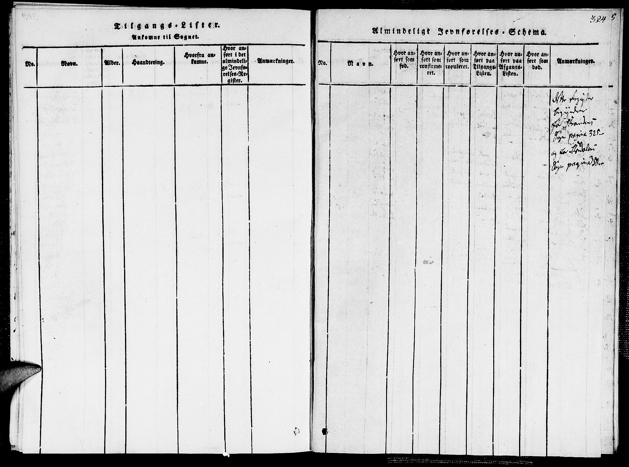 Ministerialprotokoller, klokkerbøker og fødselsregistre - Møre og Romsdal, AV/SAT-A-1454/520/L0273: Parish register (official) no. 520A03, 1817-1826, p. 324