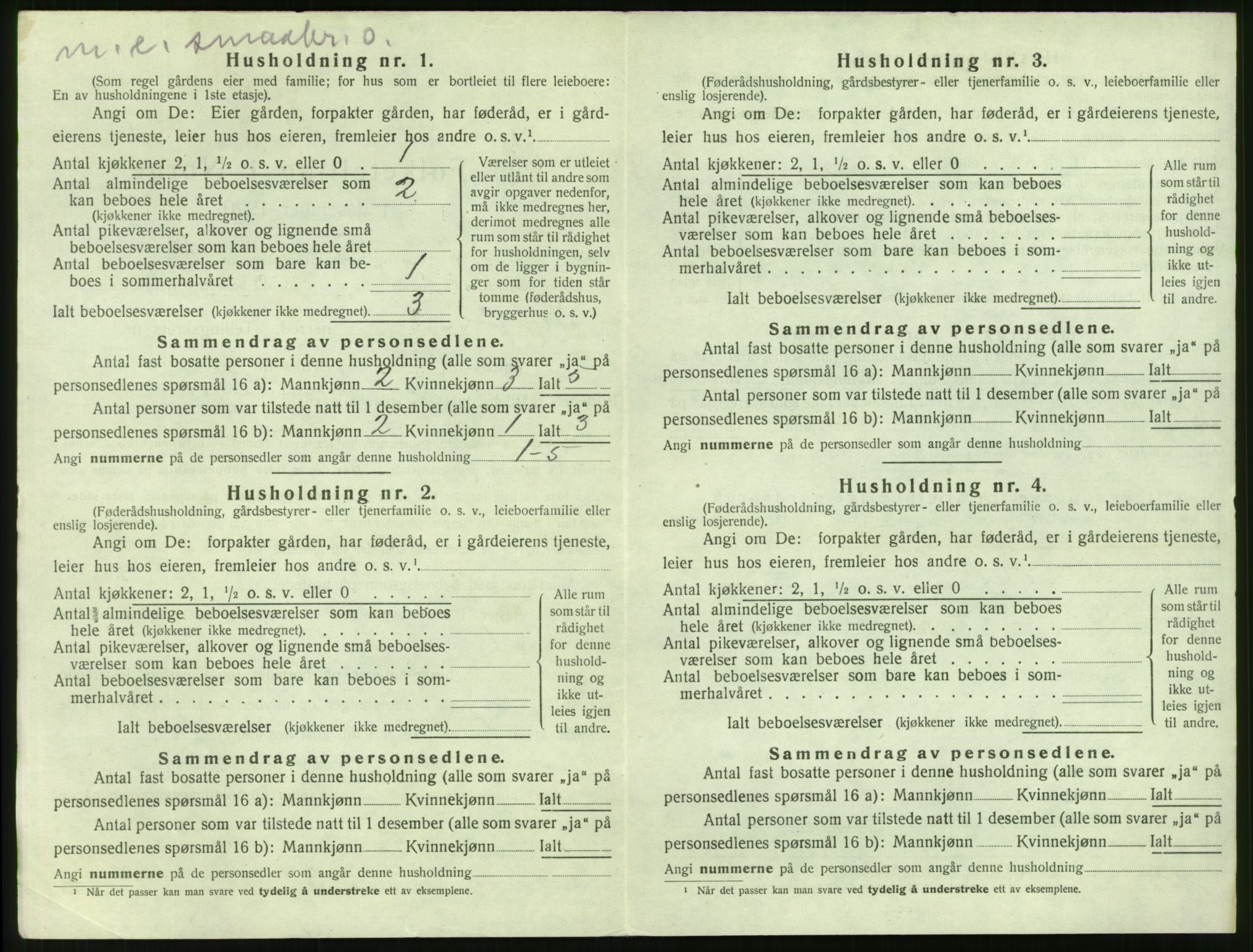 SAT, 1920 census for Sykkylven, 1920, p. 664