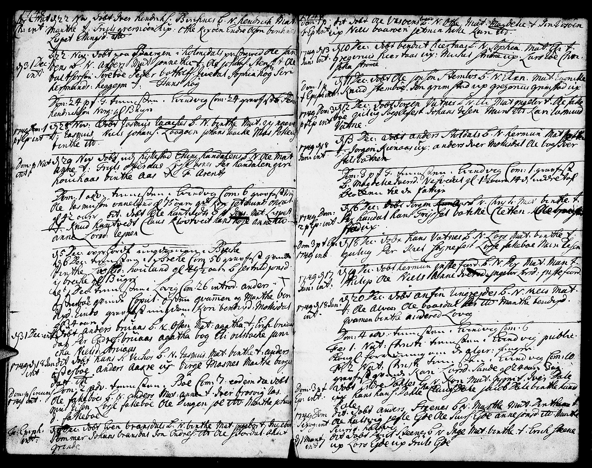 Gulen sokneprestembete, AV/SAB-A-80201/H/Haa/Haaa/L0011: Parish register (official) no. A 11, 1736-1749, p. 71