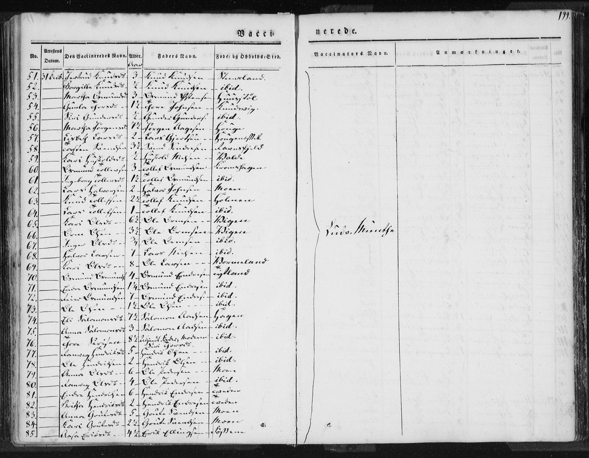 Hjelmeland sokneprestkontor, AV/SAST-A-101843/01/IV/L0006: Parish register (official) no. A 6, 1834-1845, p. 199