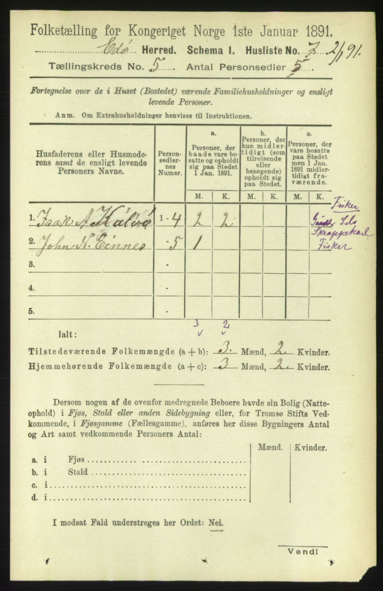 RA, 1891 census for 1573 Edøy, 1891, p. 1183