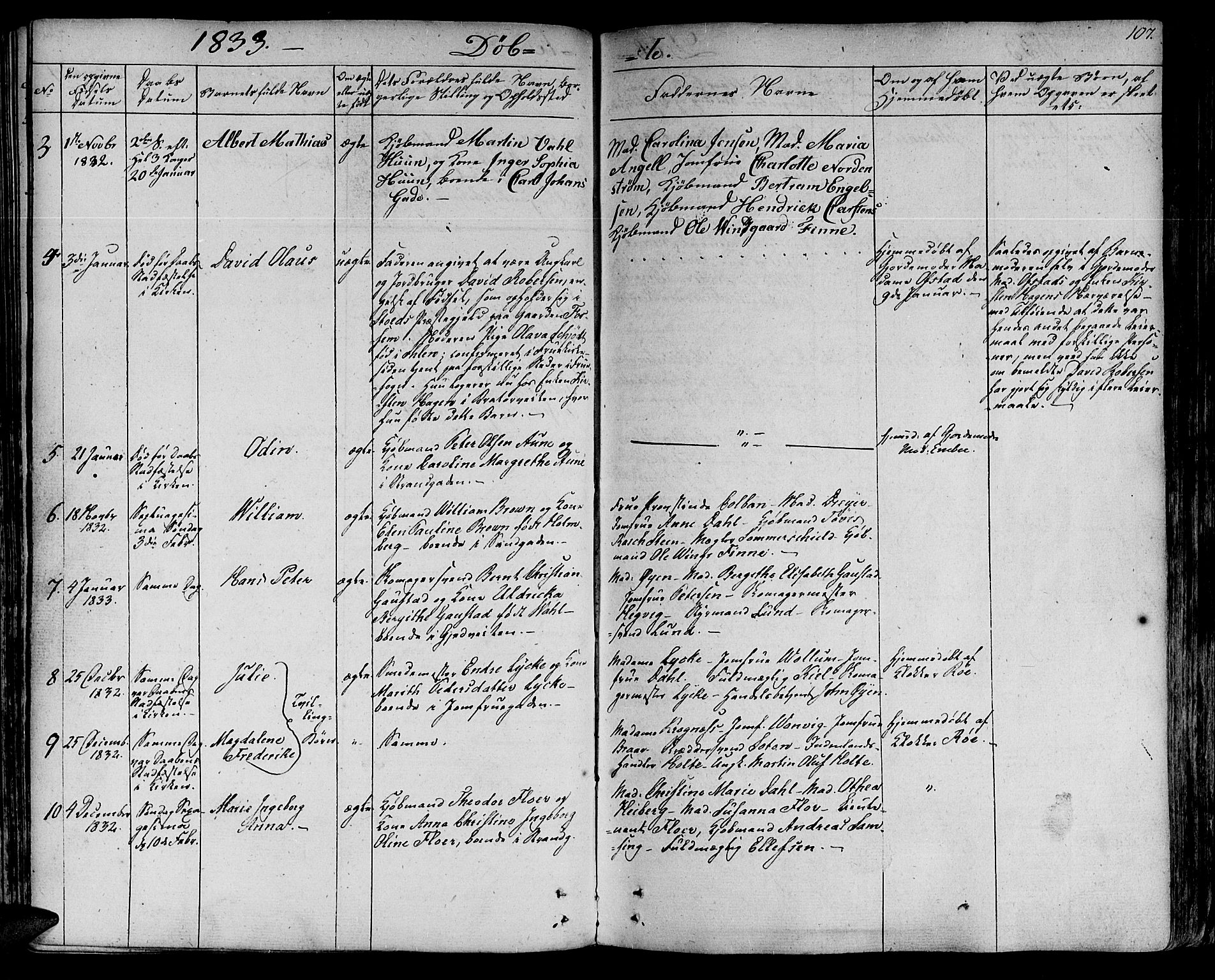 Ministerialprotokoller, klokkerbøker og fødselsregistre - Sør-Trøndelag, SAT/A-1456/602/L0108: Parish register (official) no. 602A06, 1821-1839, p. 107