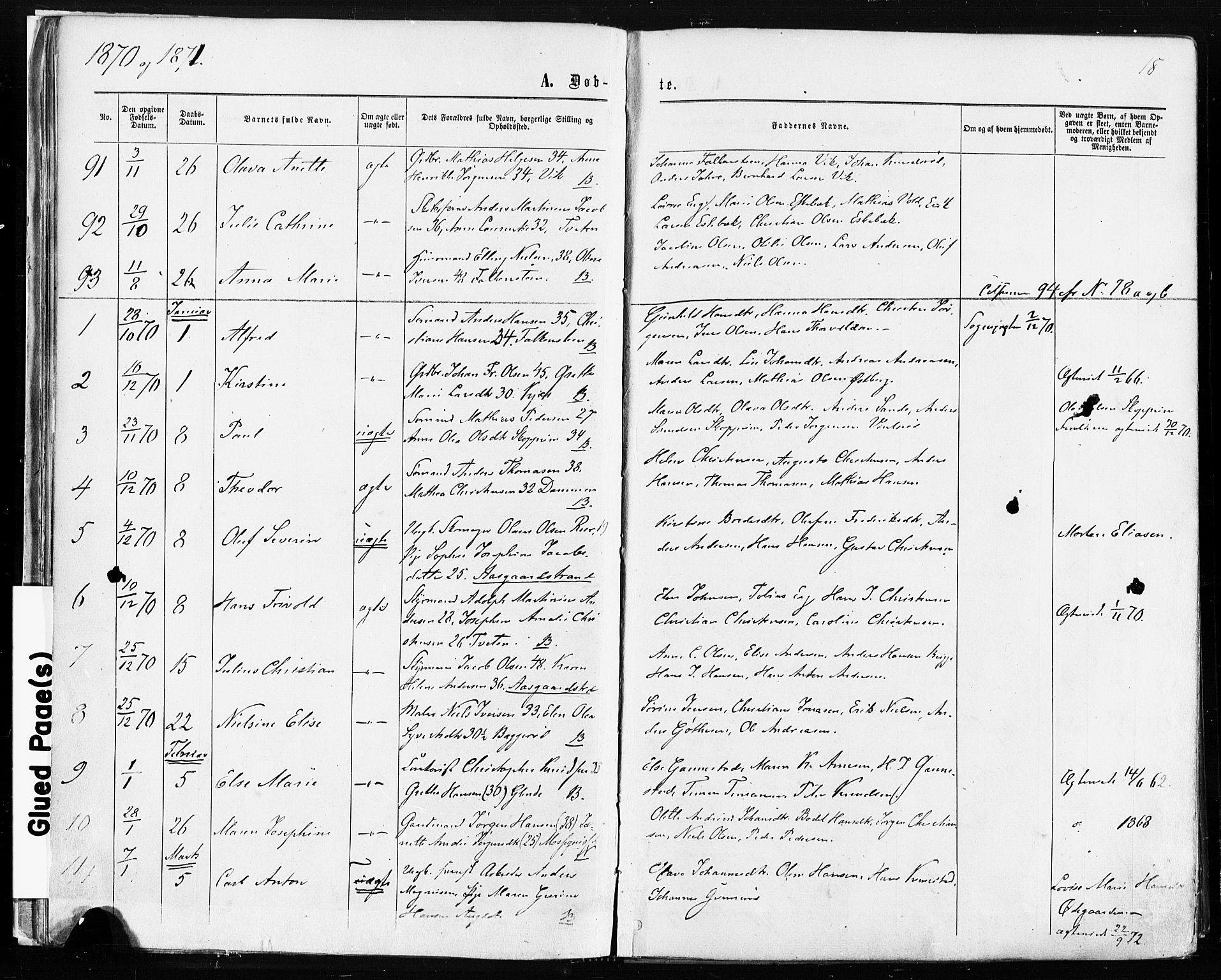 Borre kirkebøker, AV/SAKO-A-338/F/Fa/L0008: Parish register (official) no. I 8, 1868-1877, p. 18