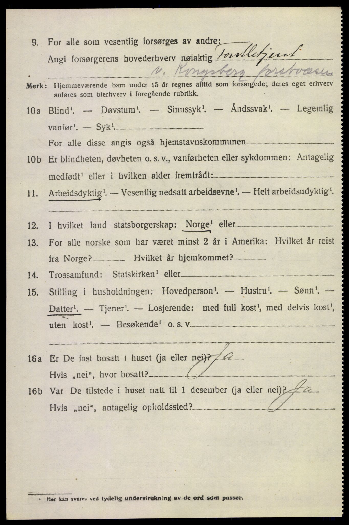 SAKO, 1920 census for Øvre Sandsvær, 1920, p. 5761