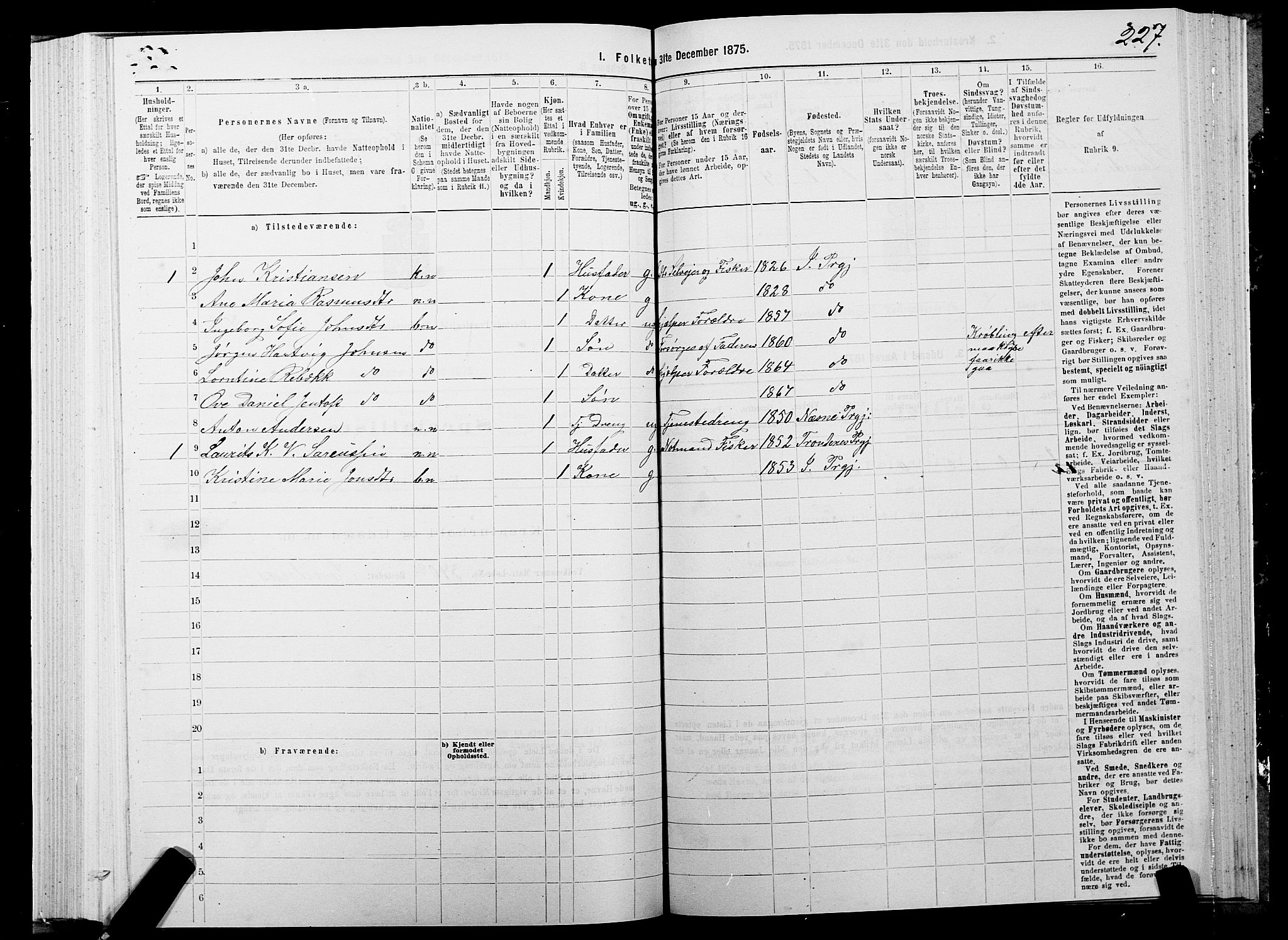 SATØ, 1875 census for 1917P Ibestad, 1875, p. 4227