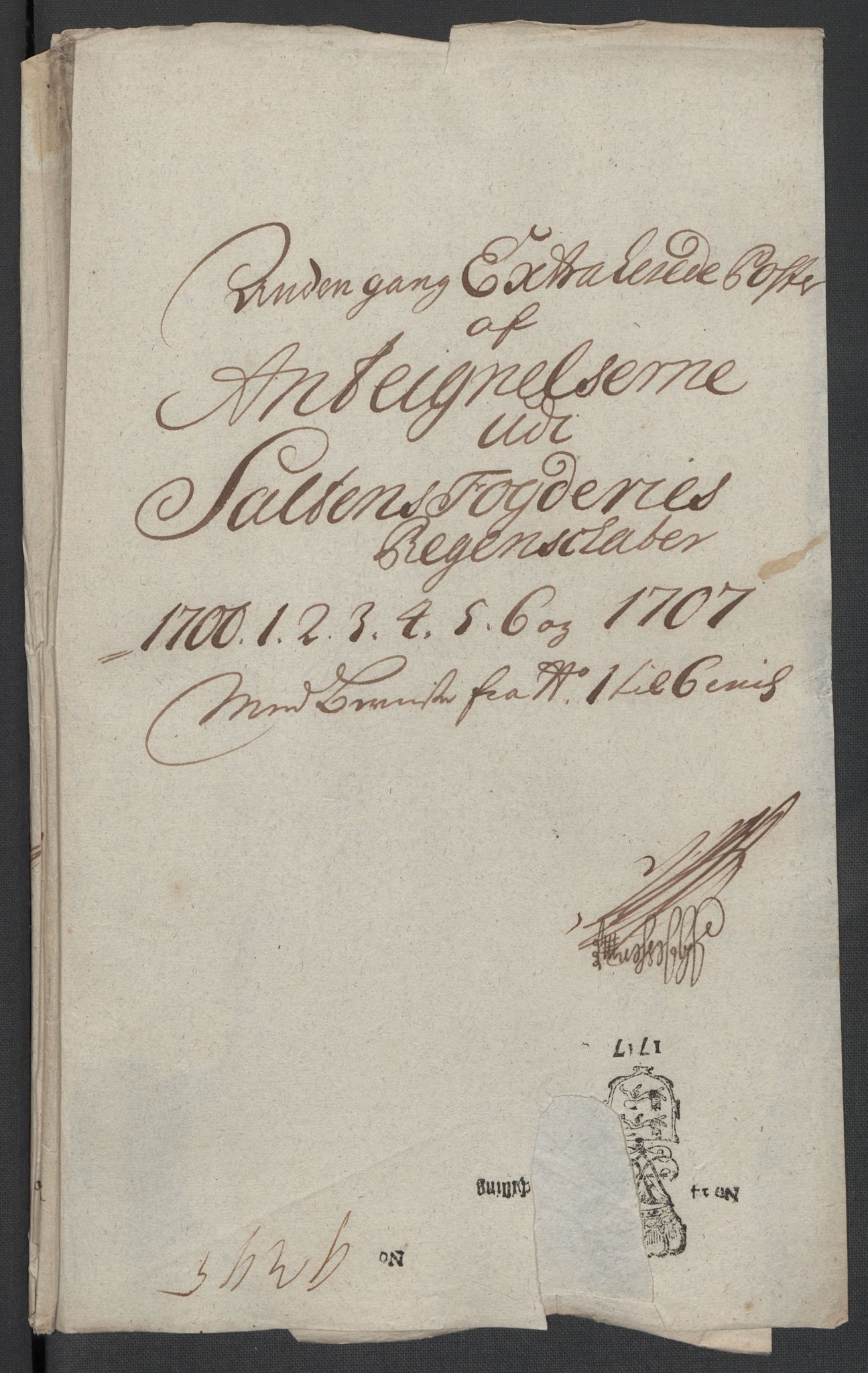 Rentekammeret inntil 1814, Reviderte regnskaper, Fogderegnskap, AV/RA-EA-4092/R66/L4581: Fogderegnskap Salten, 1707-1710, p. 166