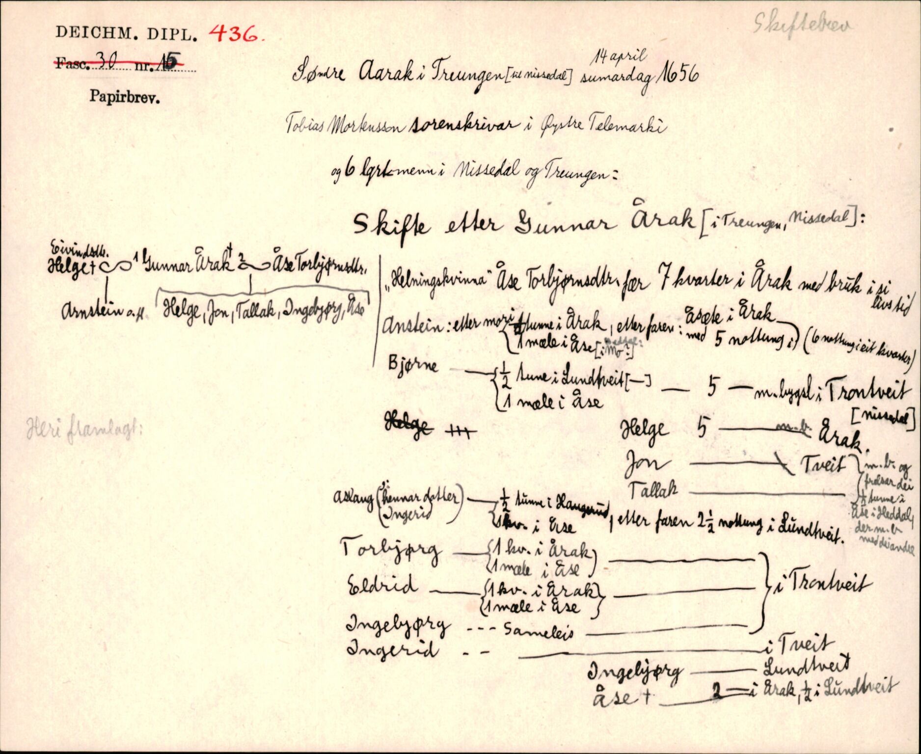 Riksarkivets diplomsamling, AV/RA-EA-5965/F35/F35j/L0001: Regestsedler: Deichmanske diplomer nr. 1-450, p. 923