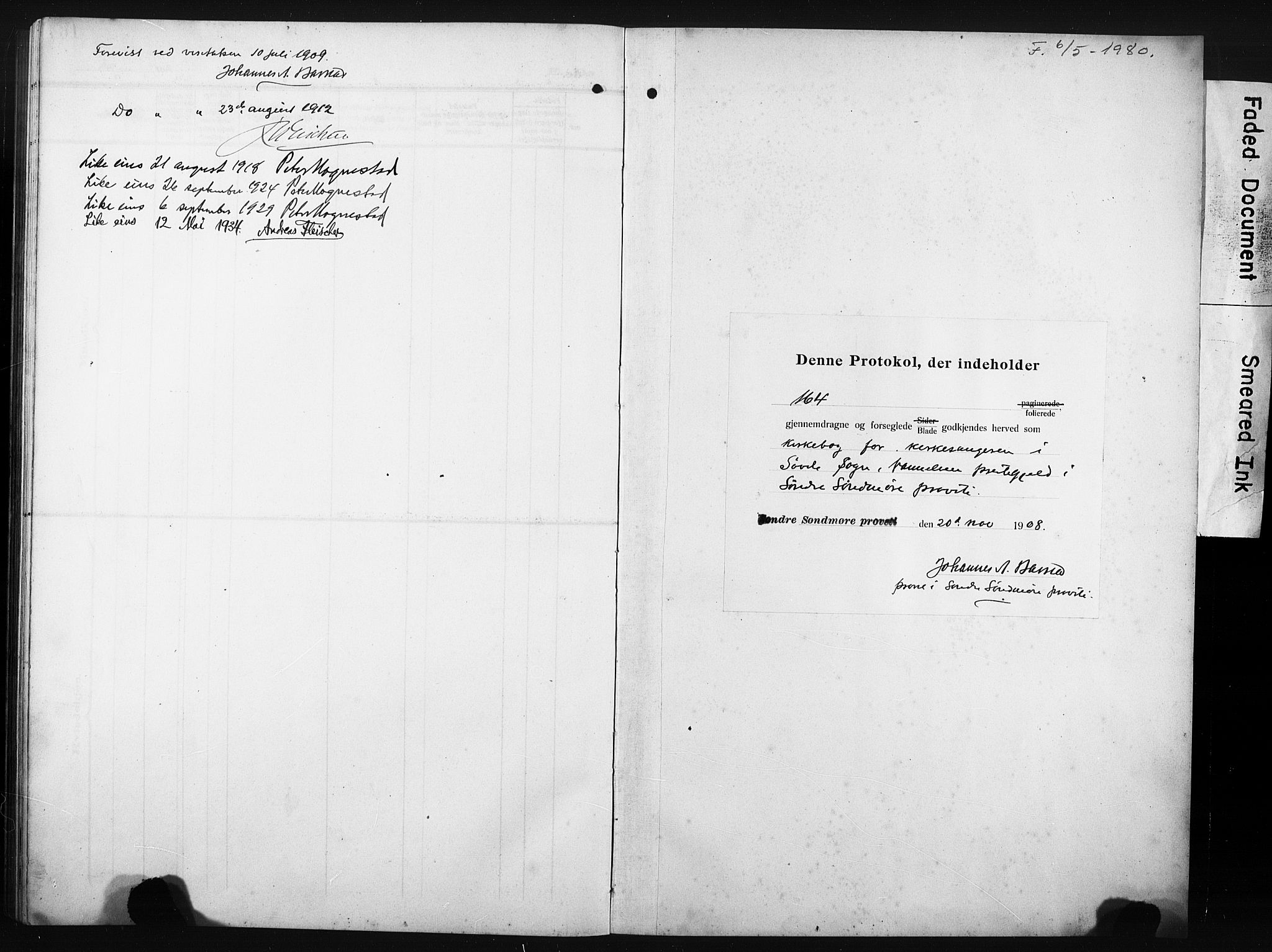 Ministerialprotokoller, klokkerbøker og fødselsregistre - Møre og Romsdal, AV/SAT-A-1454/502/L0028: Parish register (copy) no. 502C02, 1909-1932