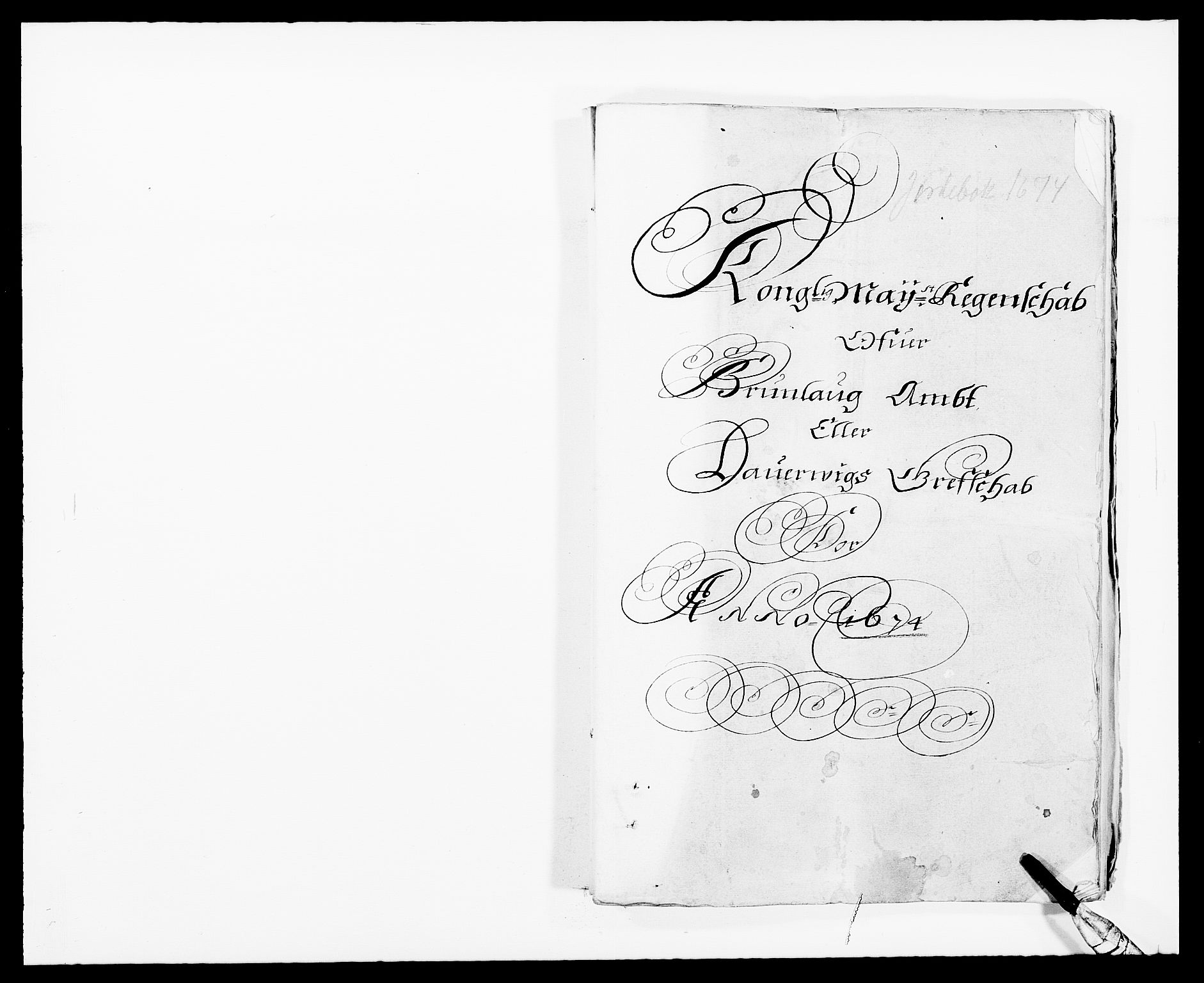 Rentekammeret inntil 1814, Reviderte regnskaper, Fogderegnskap, RA/EA-4092/R33/L1966: Fogderegnskap Larvik grevskap, 1672-1674, p. 164