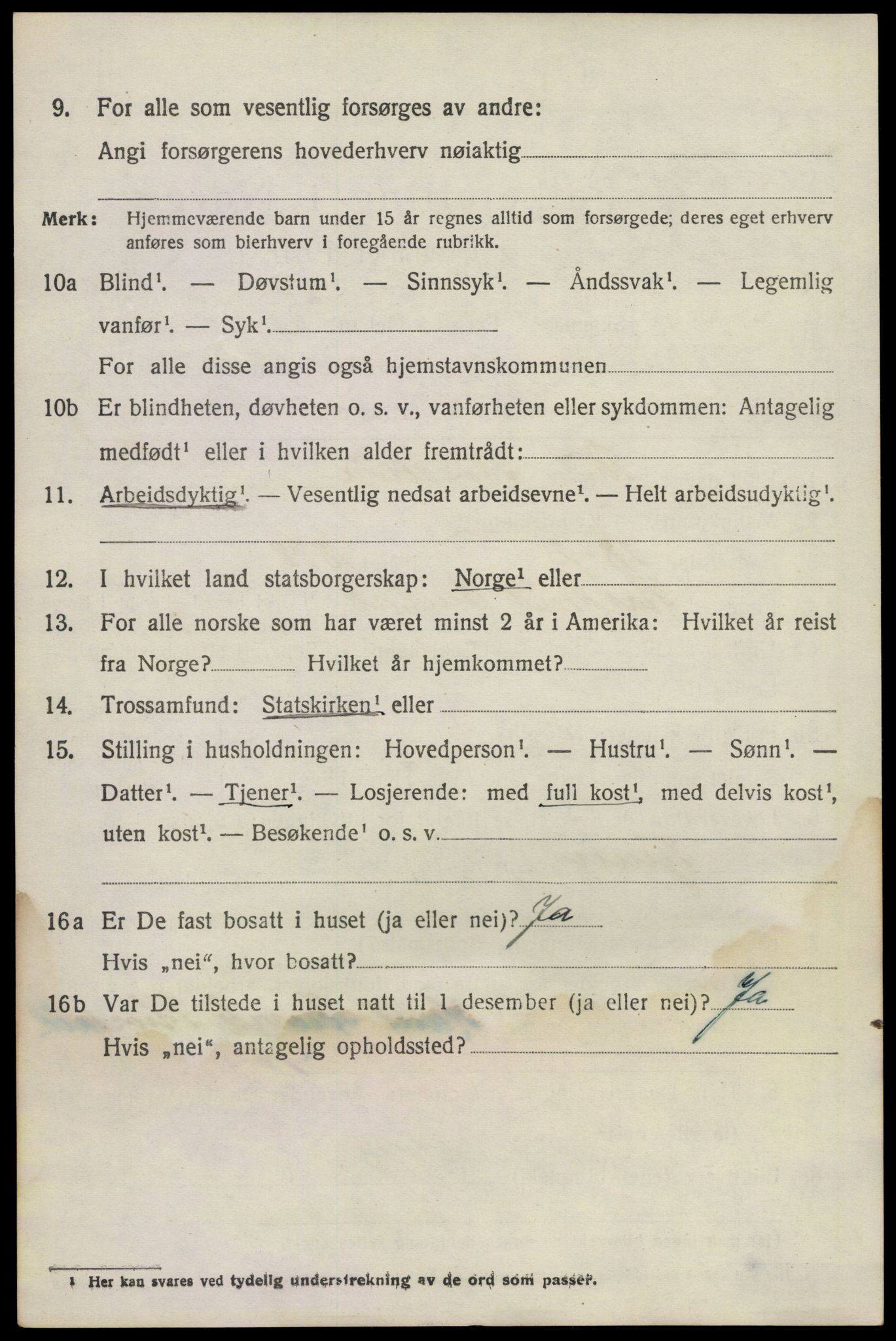 SAKO, 1920 census for Brunlanes, 1920, p. 4488