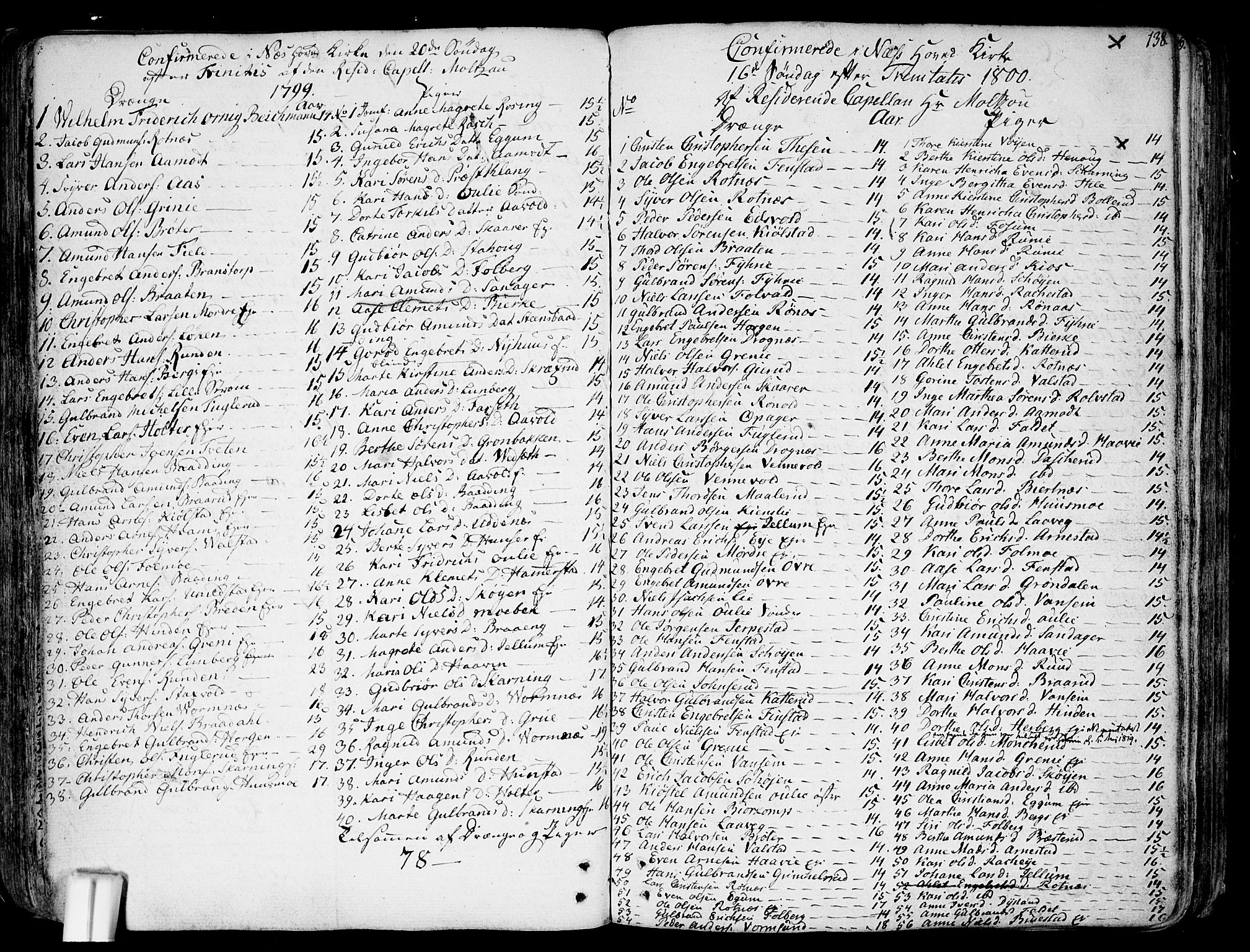 Nes prestekontor Kirkebøker, SAO/A-10410/F/Fa/L0004: Parish register (official) no. I 4, 1781-1816, p. 138
