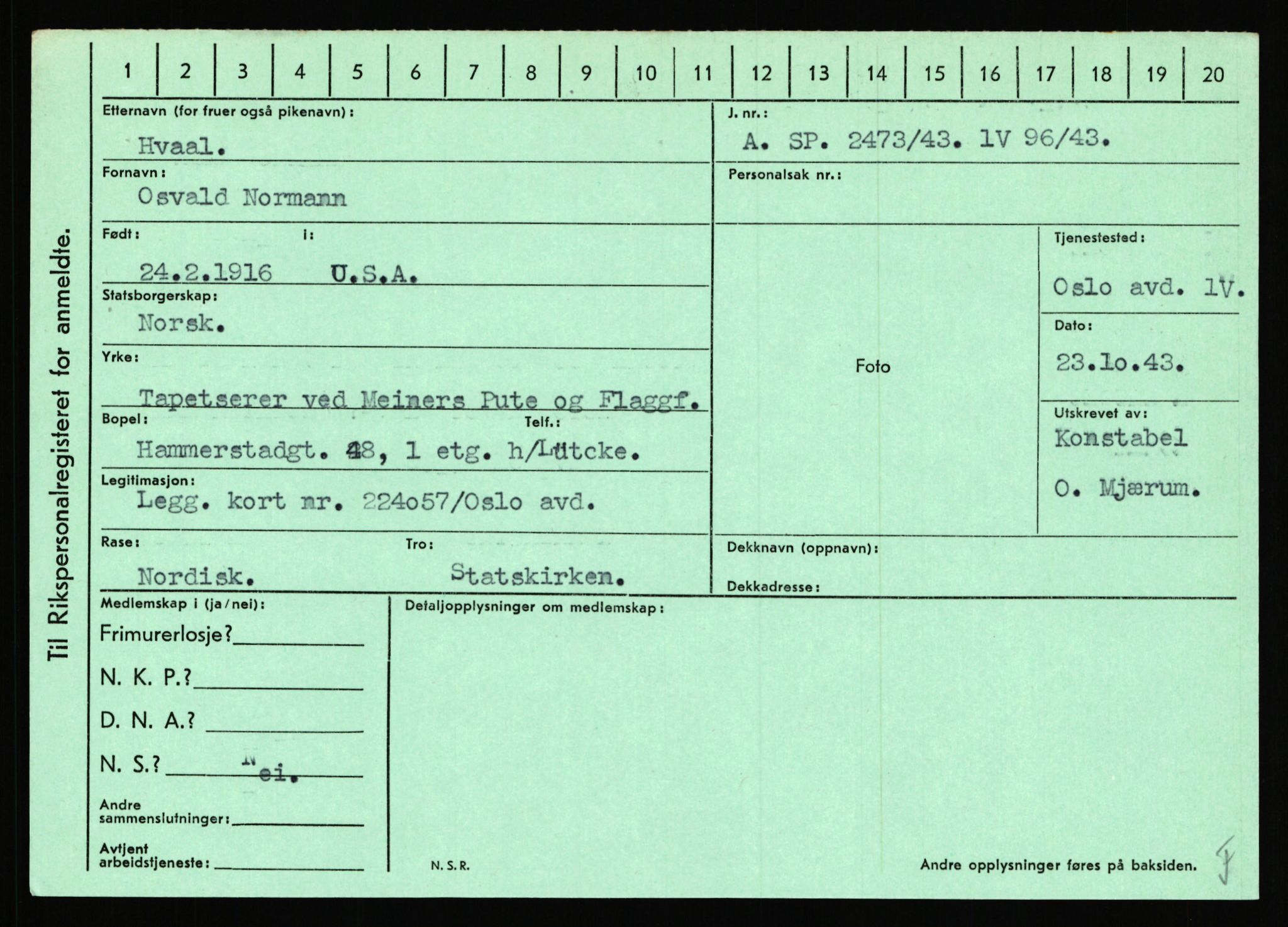 Statspolitiet - Hovedkontoret / Osloavdelingen, AV/RA-S-1329/C/Ca/L0007: Hol - Joelsen, 1943-1945, p. 1471