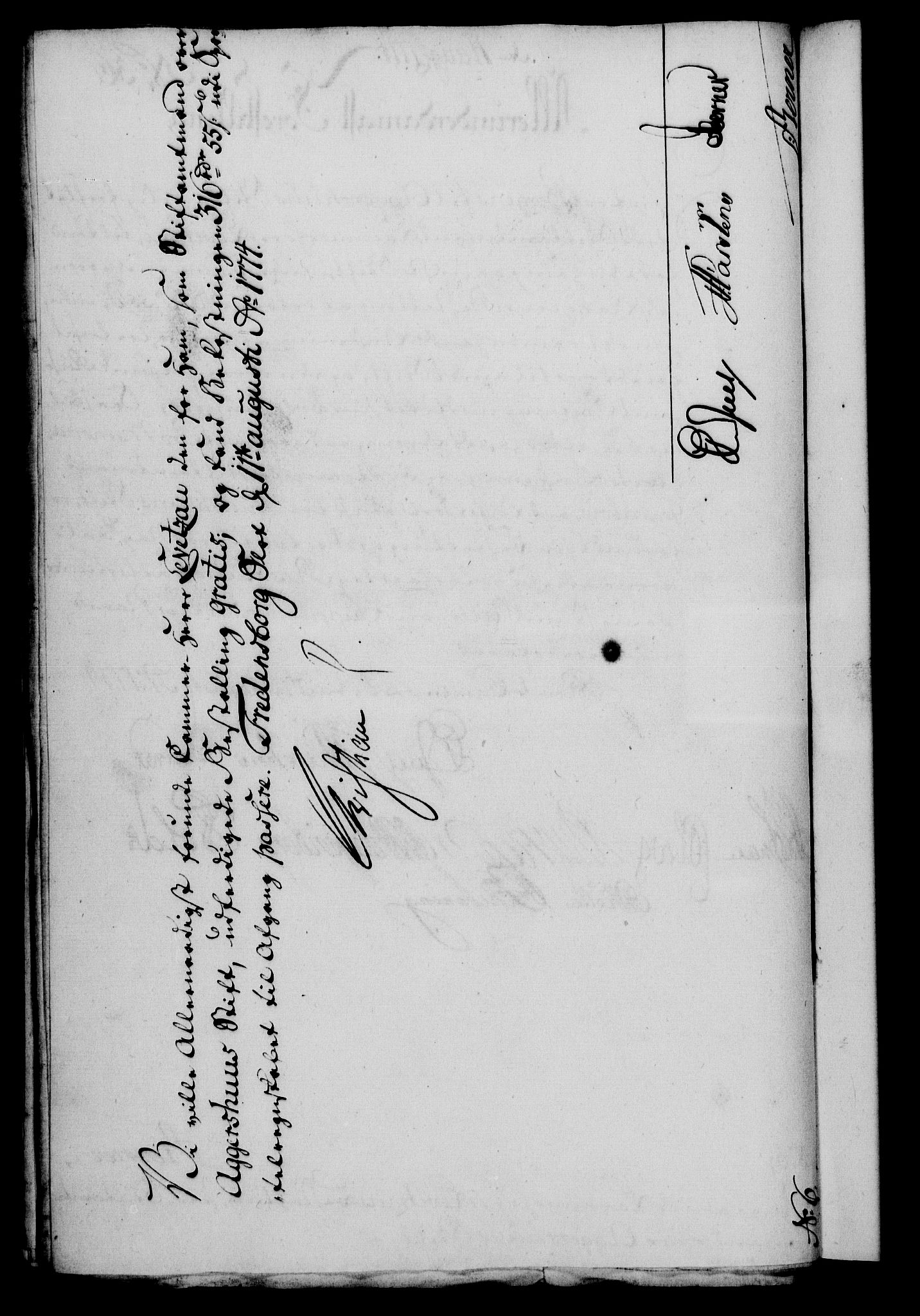 Rentekammeret, Kammerkanselliet, RA/EA-3111/G/Gf/Gfa/L0056: Norsk relasjons- og resolusjonsprotokoll (merket RK 52.56), 1774, p. 156