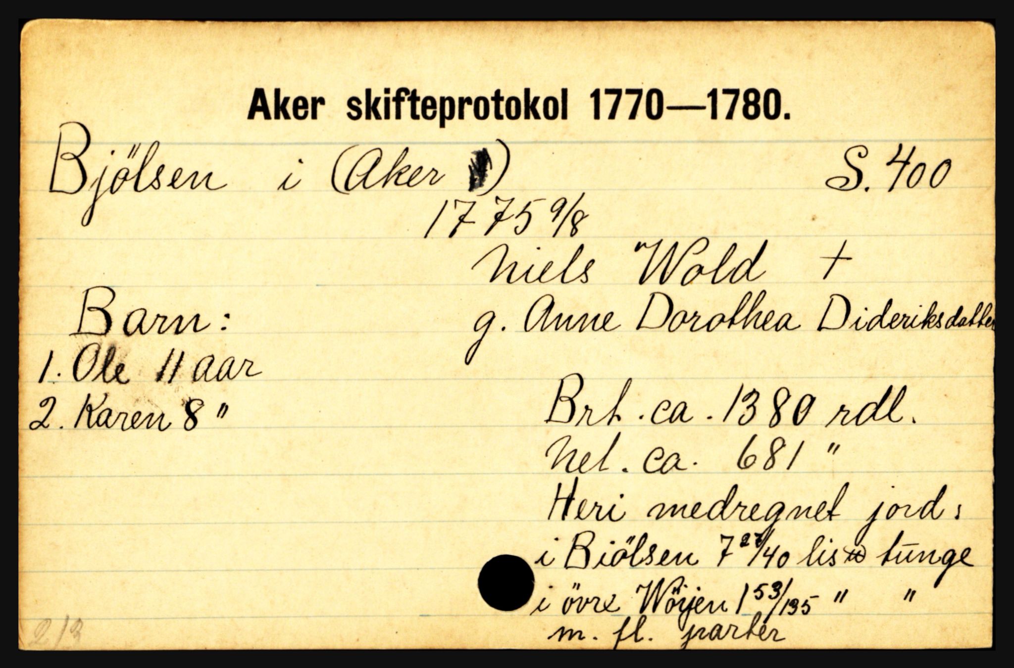 Aker sorenskriveri, SAO/A-10895/H, 1656-1820, p. 285