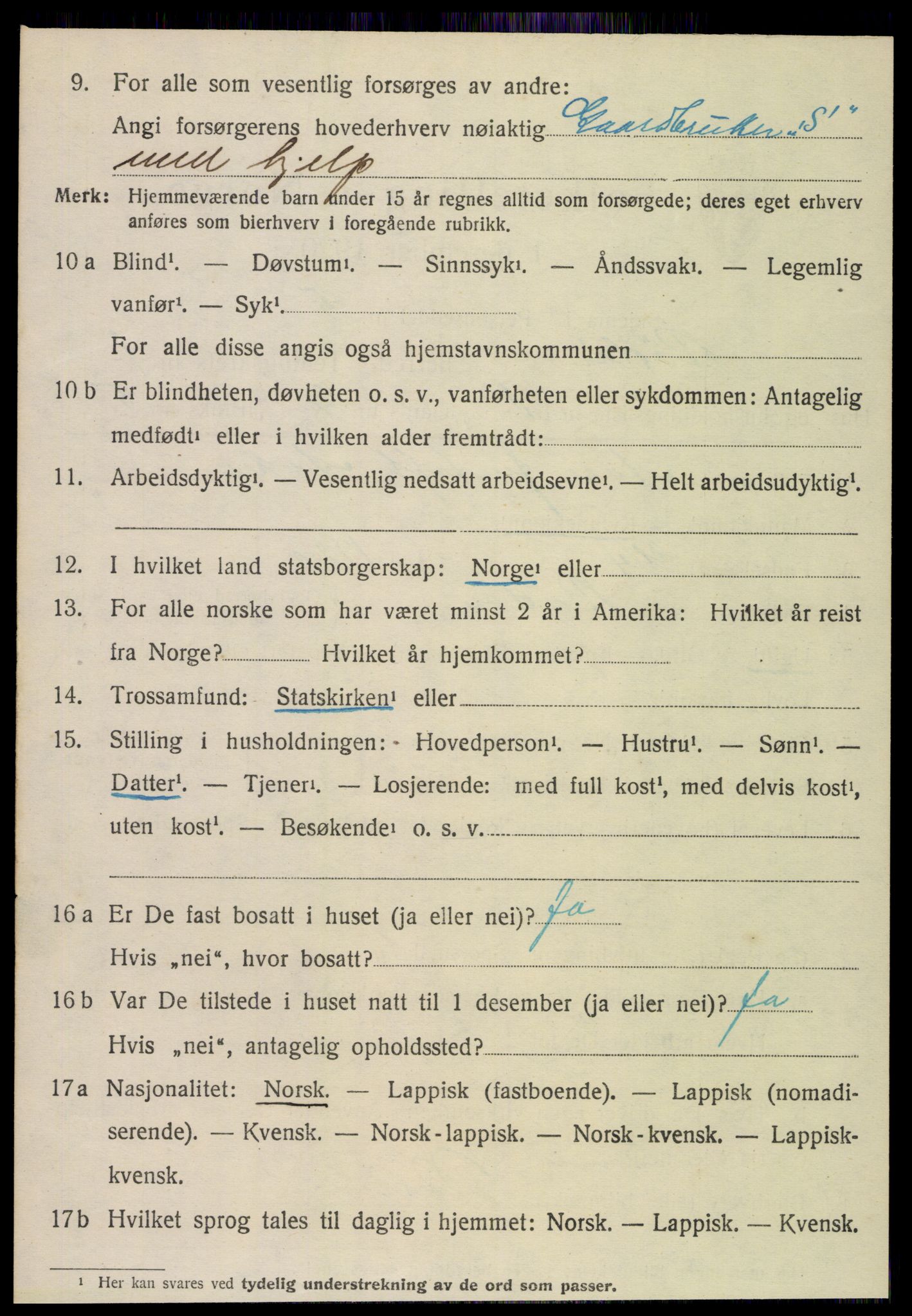 SAT, 1920 census for Rødøy, 1920, p. 975