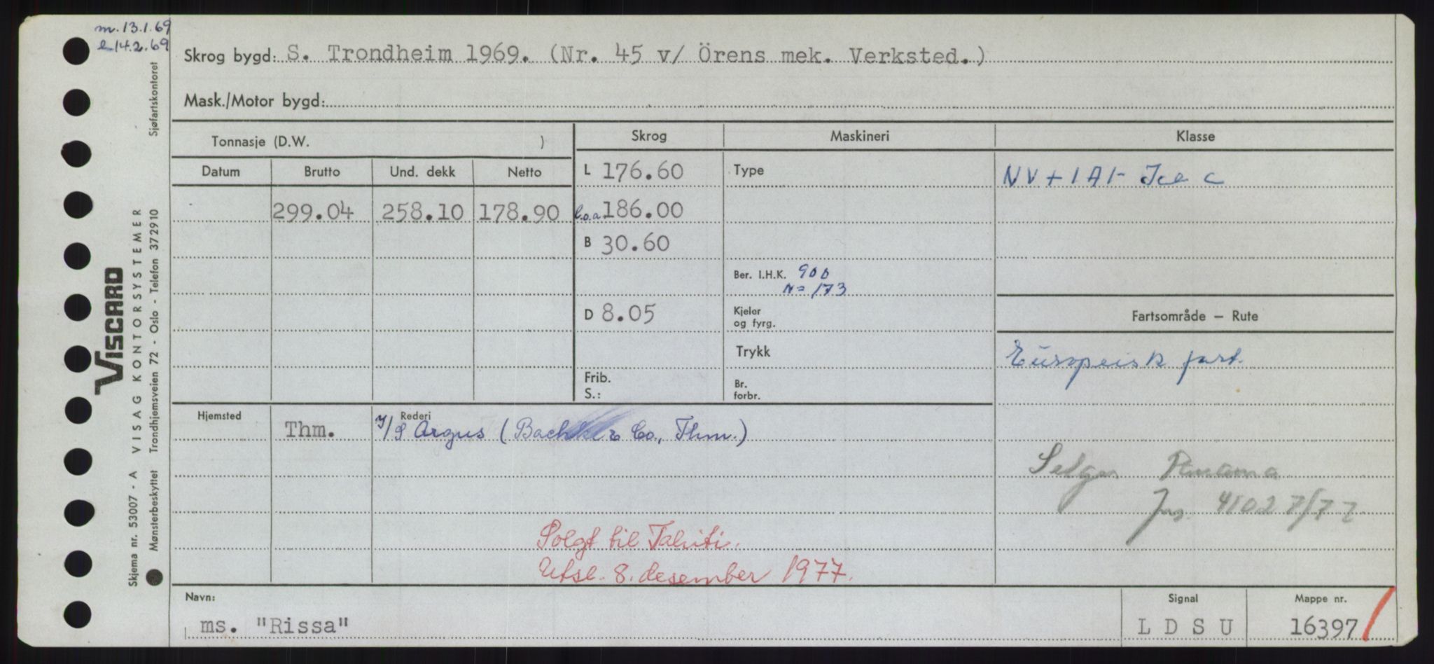 Sjøfartsdirektoratet med forløpere, Skipsmålingen, RA/S-1627/H/Hd/L0030: Fartøy, Q-Riv, p. 643