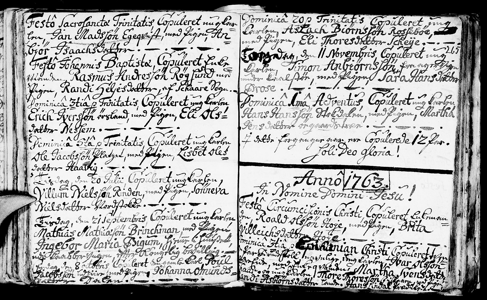 Avaldsnes sokneprestkontor, SAST/A -101851/H/Ha/Haa/L0001: Parish register (official) no. A 1, 1711-1764, p. 265