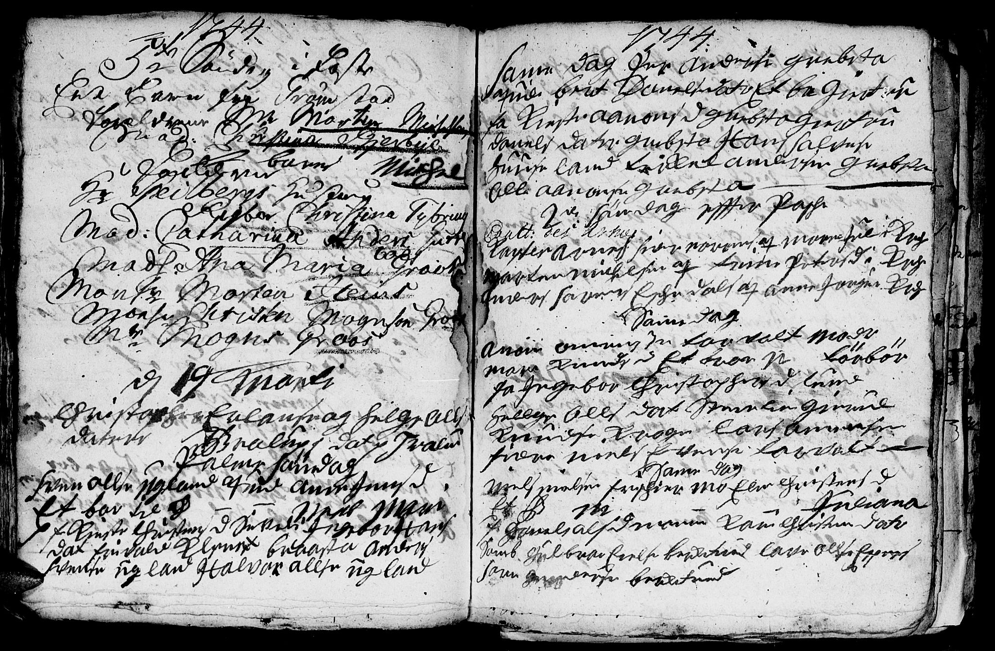 Fjære sokneprestkontor, AV/SAK-1111-0011/F/Fb/L0001: Parish register (copy) no. B 1, 1732-1750, p. 110