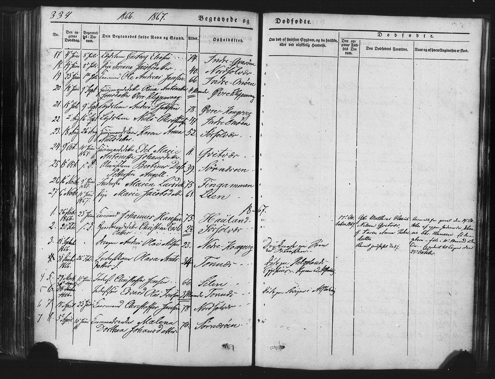 Ministerialprotokoller, klokkerbøker og fødselsregistre - Nordland, SAT/A-1459/839/L0567: Parish register (official) no. 839A04, 1863-1879, p. 334