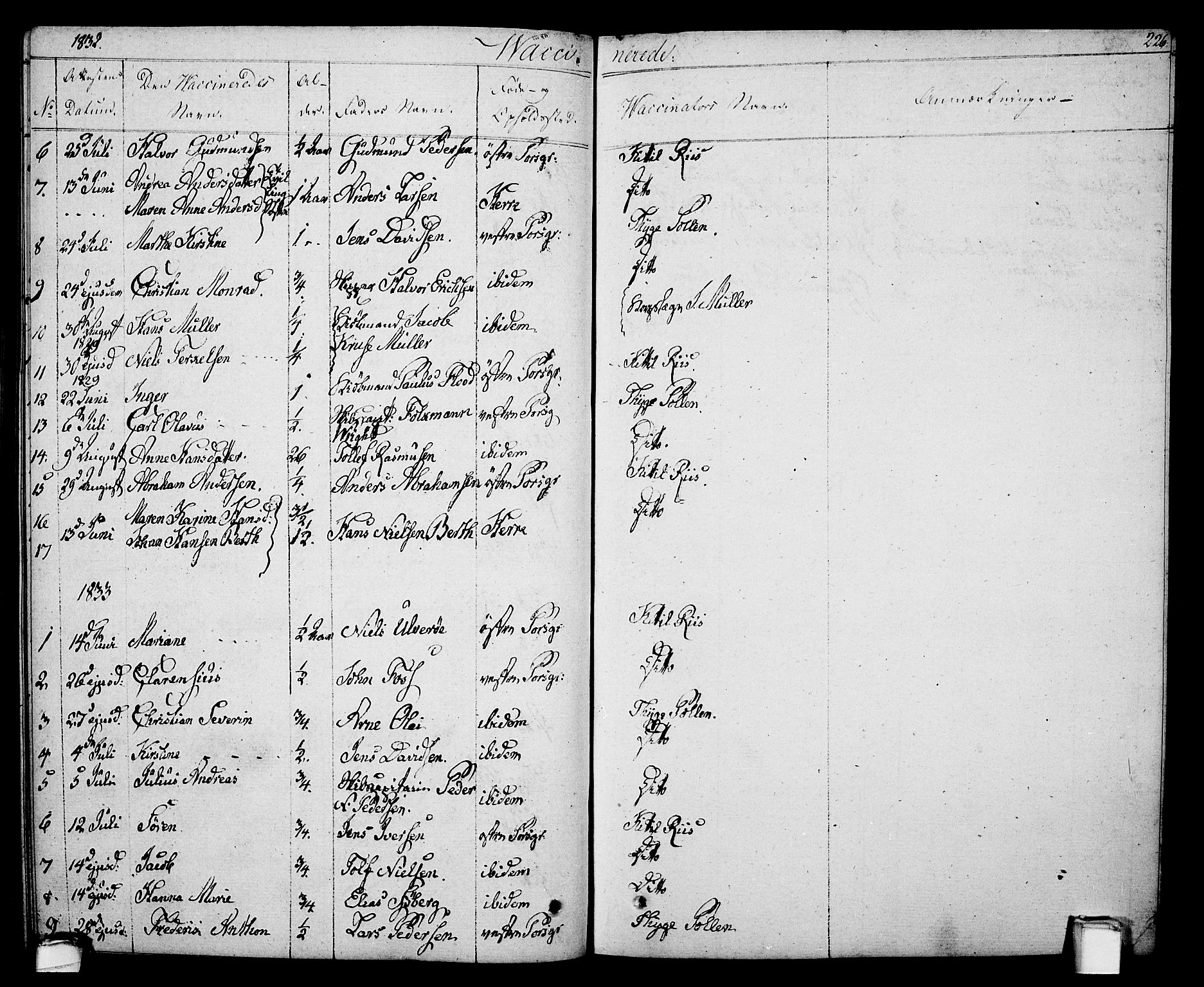 Porsgrunn kirkebøker , SAKO/A-104/F/Fa/L0005: Parish register (official) no. 5, 1828-1840, p. 226