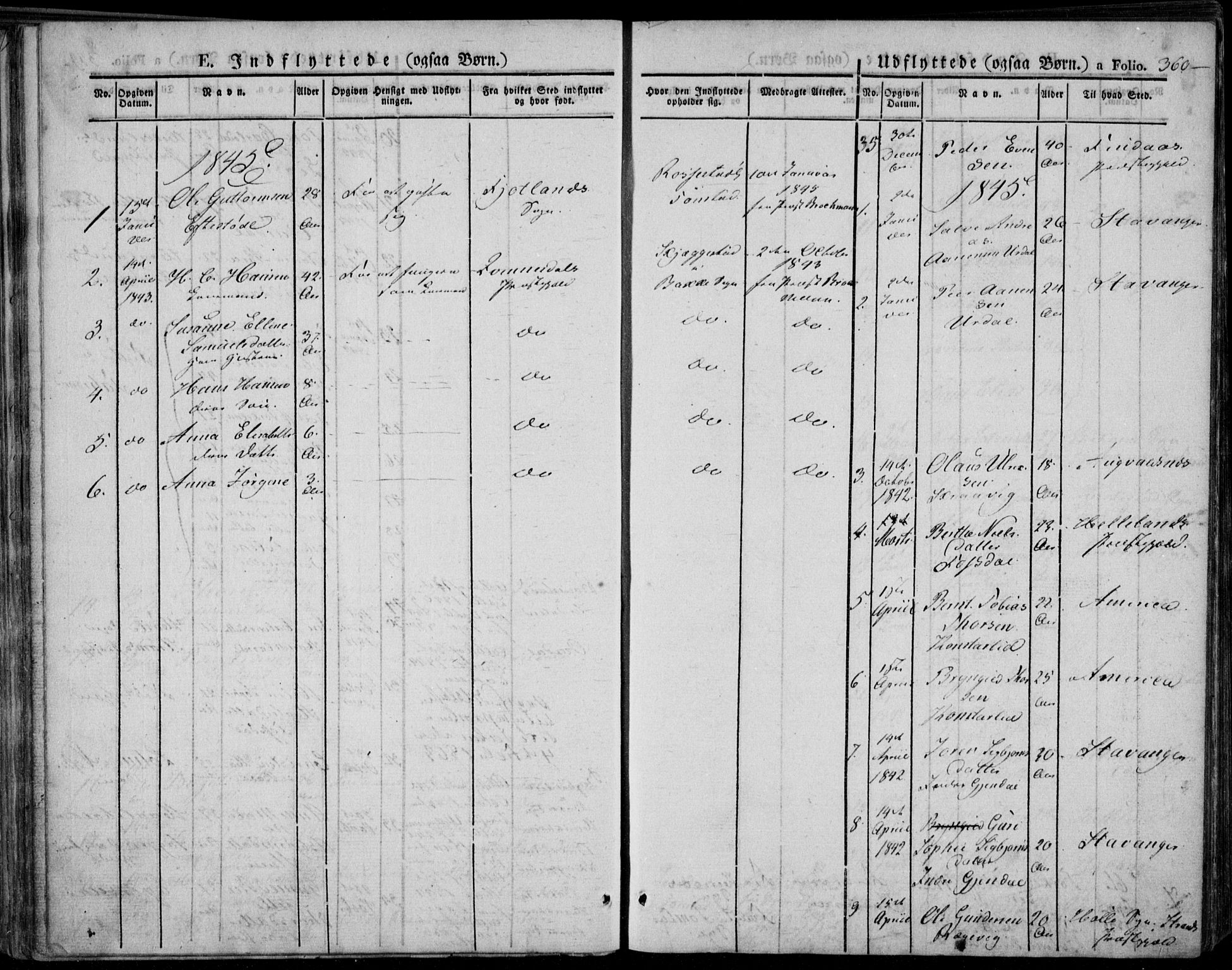 Bakke sokneprestkontor, SAK/1111-0002/F/Fa/Faa/L0004: Parish register (official) no. A 4, 1834-1846, p. 360