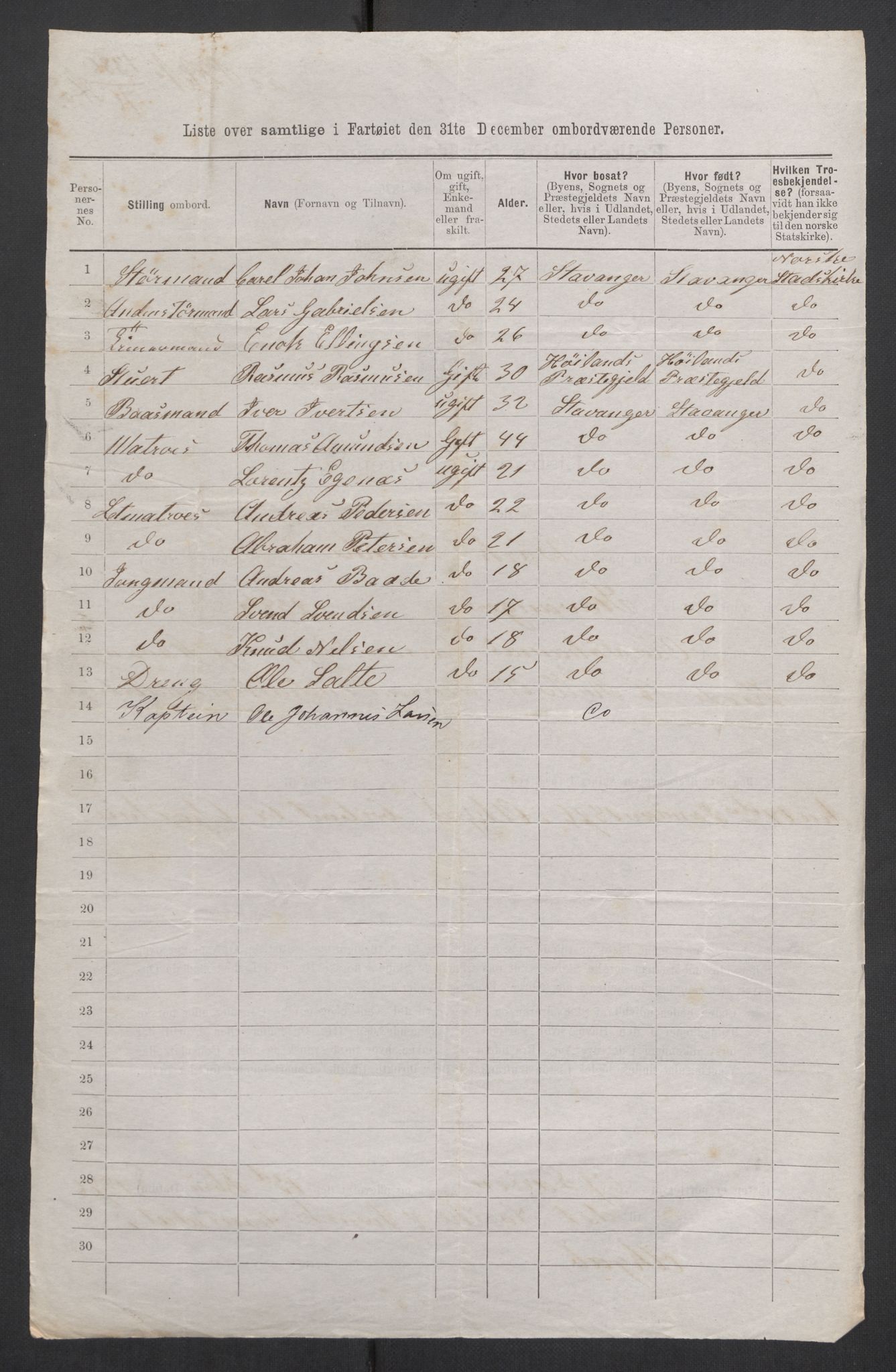 RA, 1875 census, lists of crew on ships: Ships in ports abroad, 1875, p. 737