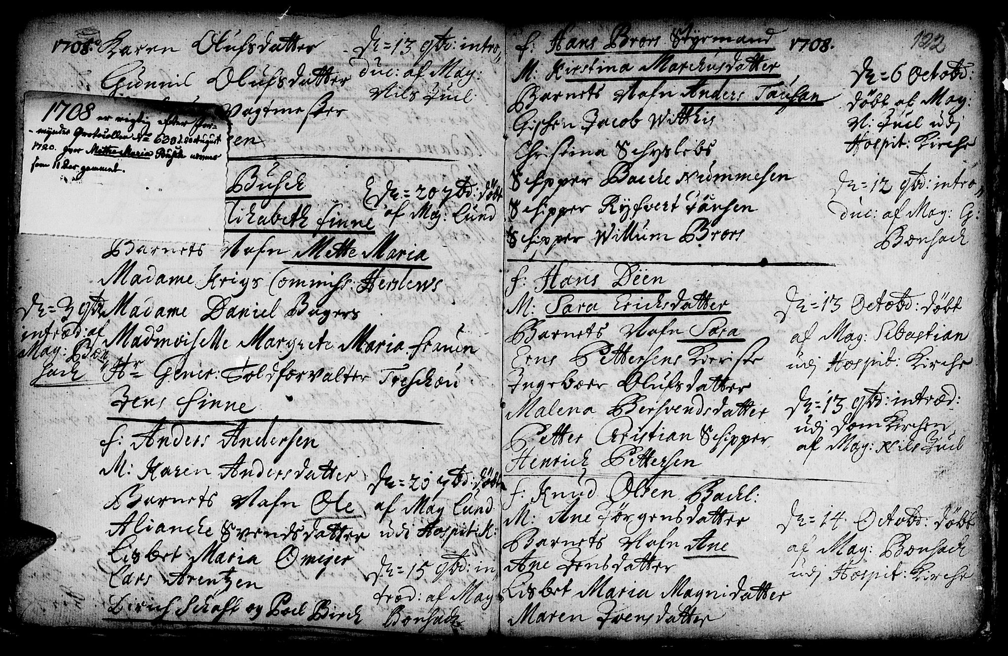 Ministerialprotokoller, klokkerbøker og fødselsregistre - Sør-Trøndelag, SAT/A-1456/601/L0034: Parish register (official) no. 601A02, 1702-1714, p. 122