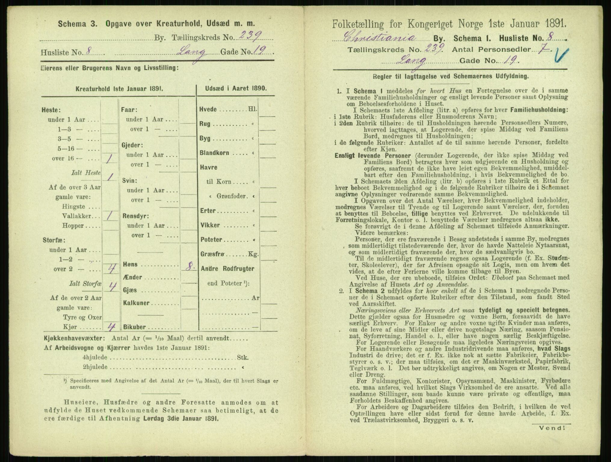 RA, 1891 census for 0301 Kristiania, 1891, p. 145281