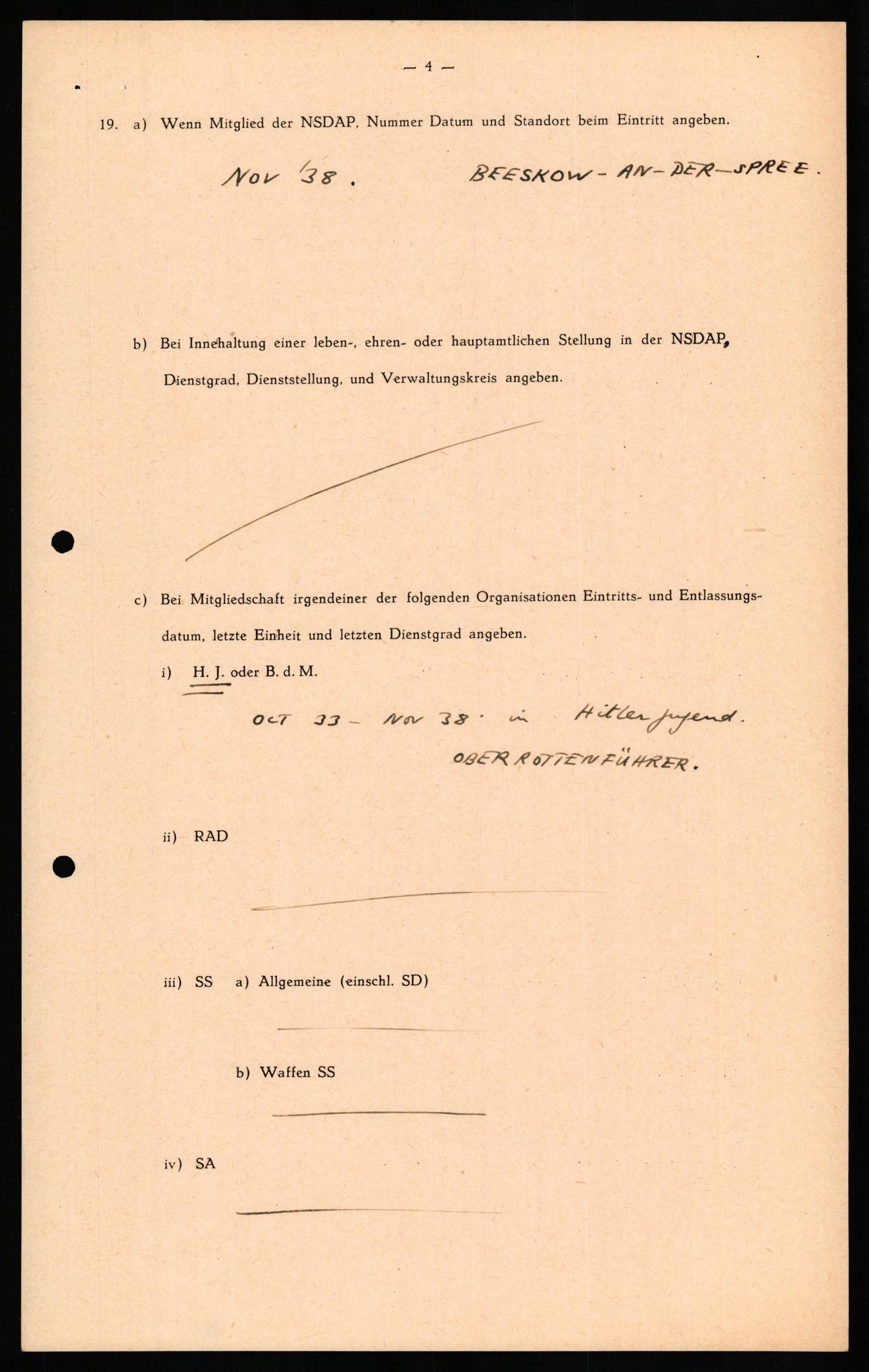 Forsvaret, Forsvarets overkommando II, AV/RA-RAFA-3915/D/Db/L0029: CI Questionaires. Tyske okkupasjonsstyrker i Norge. Tyskere., 1945-1946, p. 464