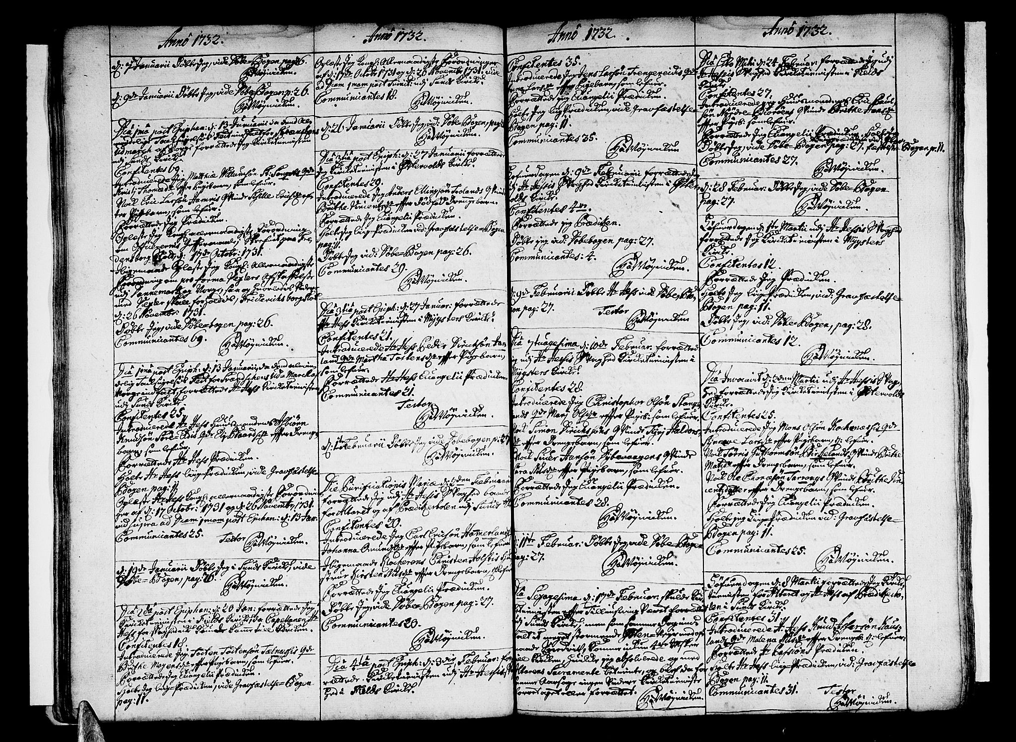 Sund sokneprestembete, AV/SAB-A-99930: Parish register (official) no. A 1, 1729-1740