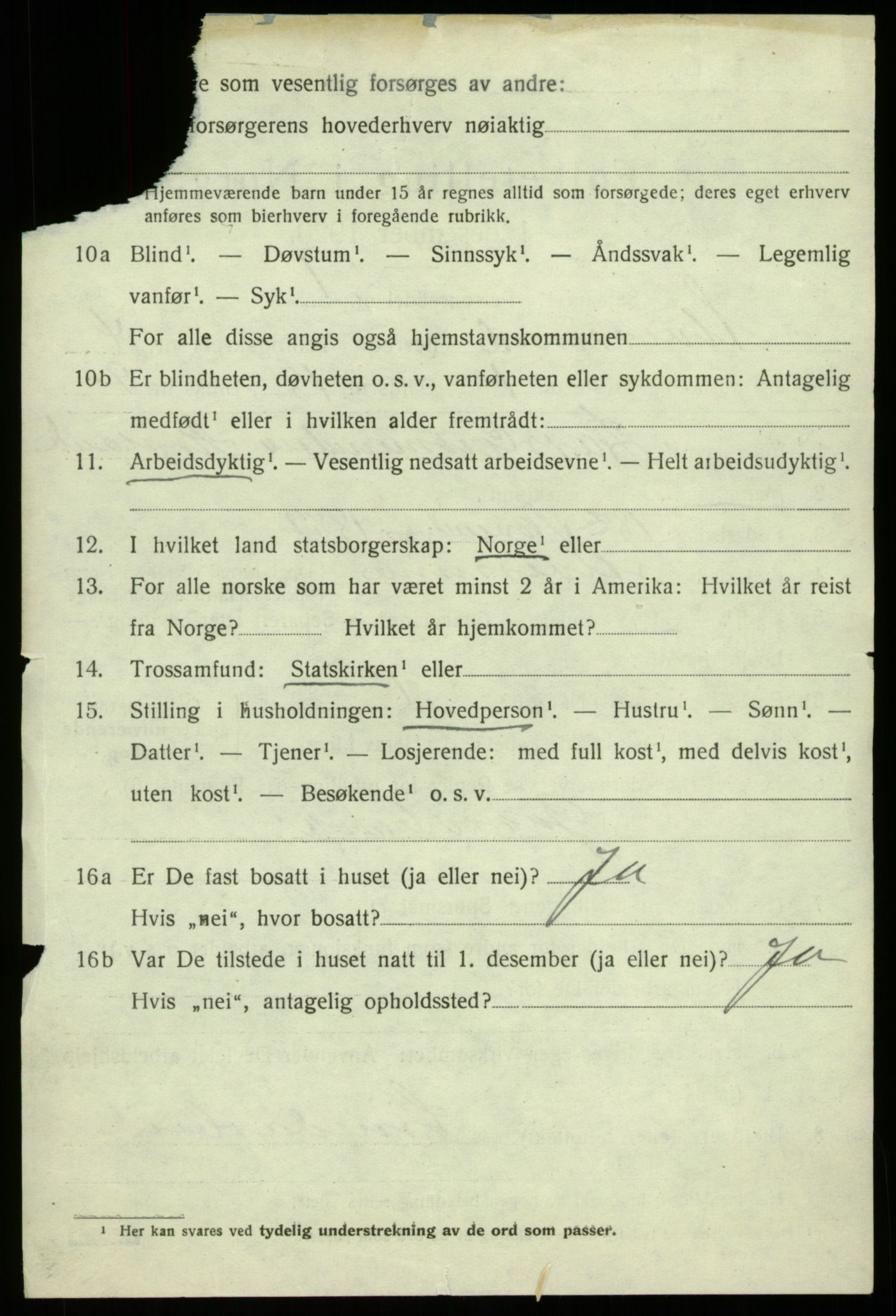 SAB, 1920 census for Alversund, 1920, p. 2659