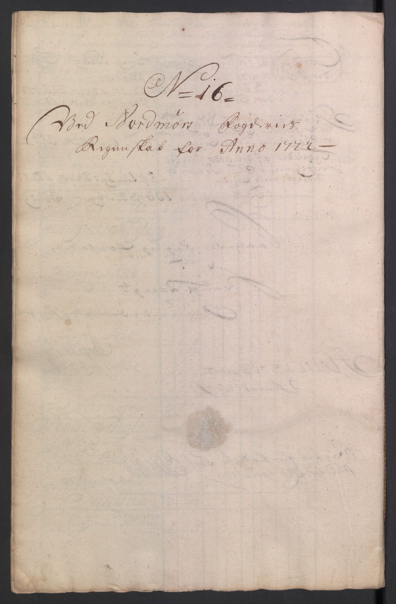 Rentekammeret inntil 1814, Reviderte regnskaper, Fogderegnskap, AV/RA-EA-4092/R56/L3755: Fogderegnskap Nordmøre, 1722, p. 165