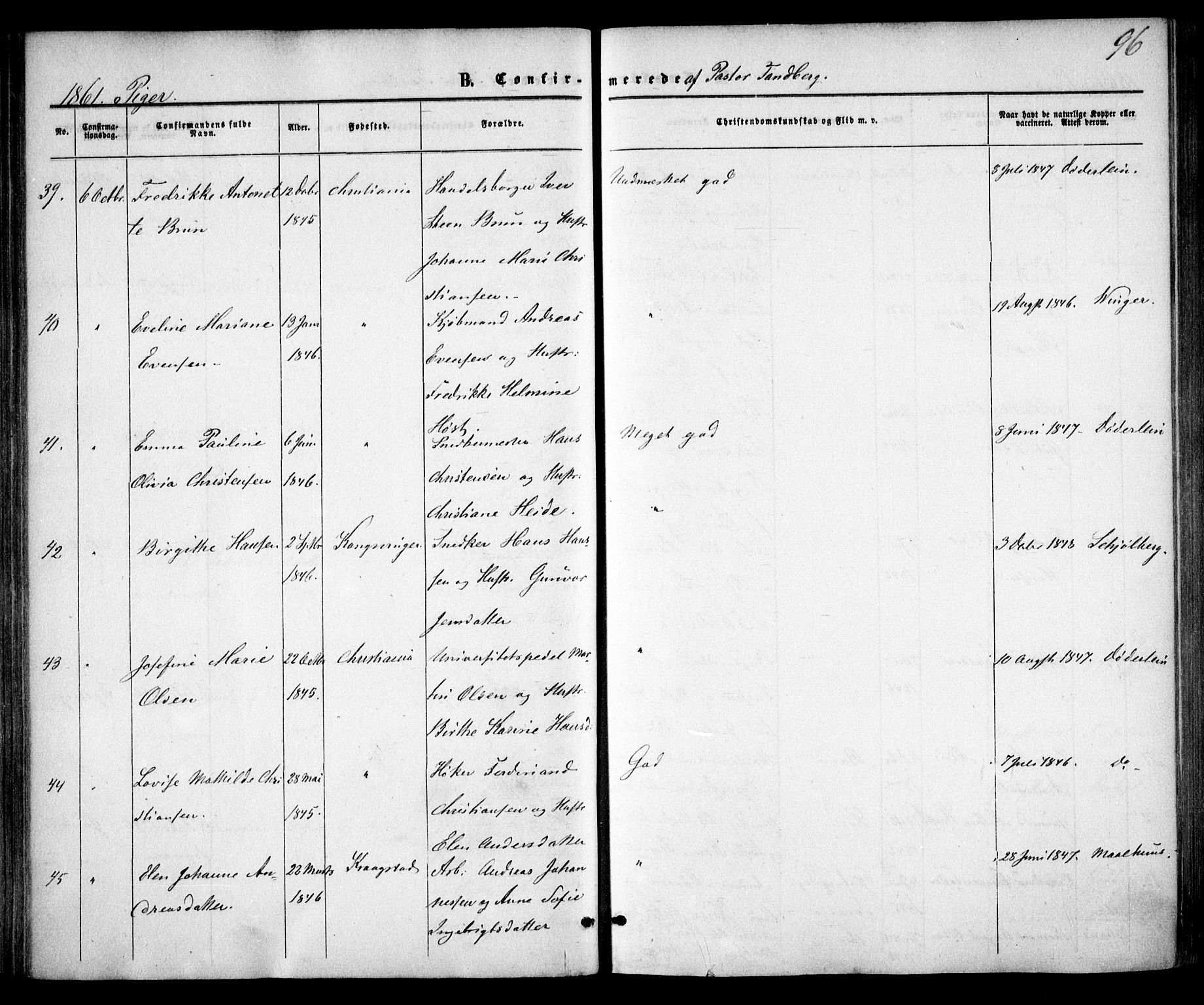 Trefoldighet prestekontor Kirkebøker, AV/SAO-A-10882/F/Fb/L0001: Parish register (official) no. II 1, 1858-1871, p. 96